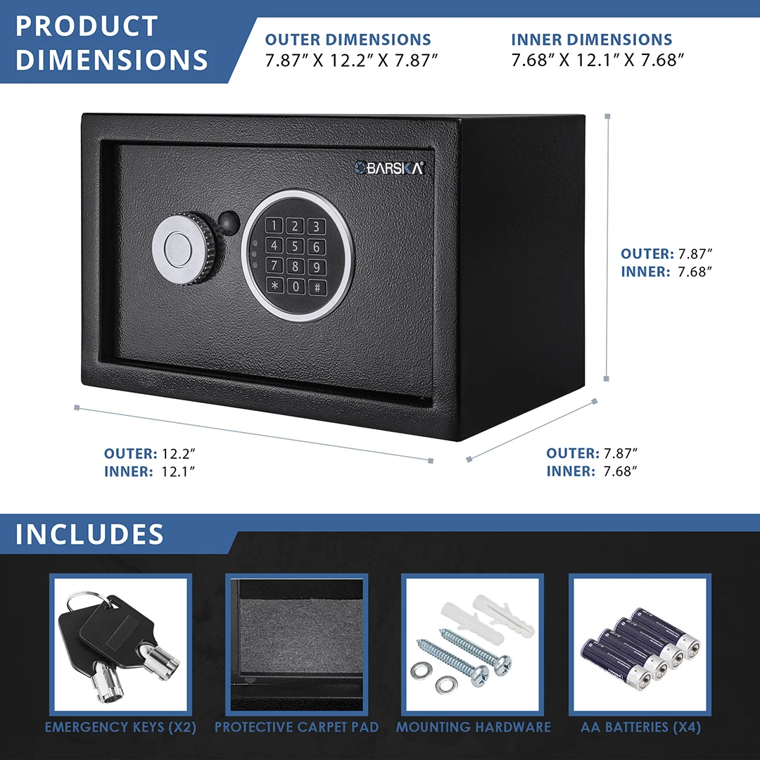 0.41 Cu. ft Digital Keypad Security Safe | AX13946 - Image 8