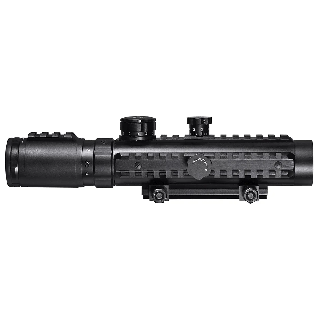 1-3x30mm Electro Sight Cross IR Rifle Scope with Integrated Weaver/Picatinny Rails | AC11396 - Image 5