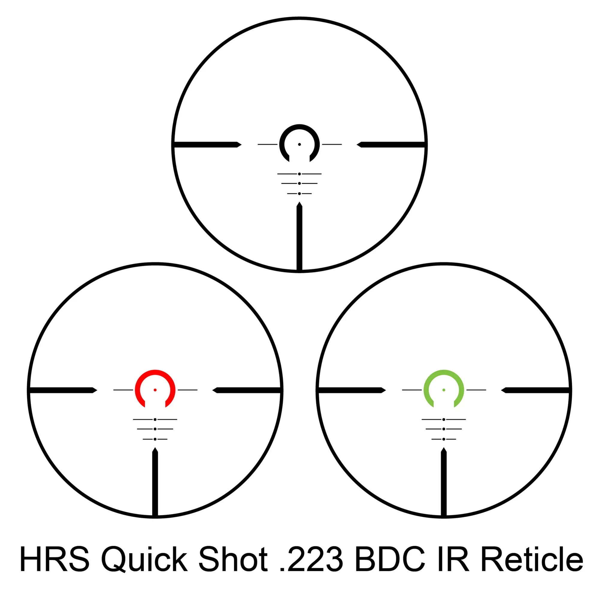 1-4x24mm LEVEL HD IR HRS .223 BDC Rifle Scope | AC12798 - Image 2