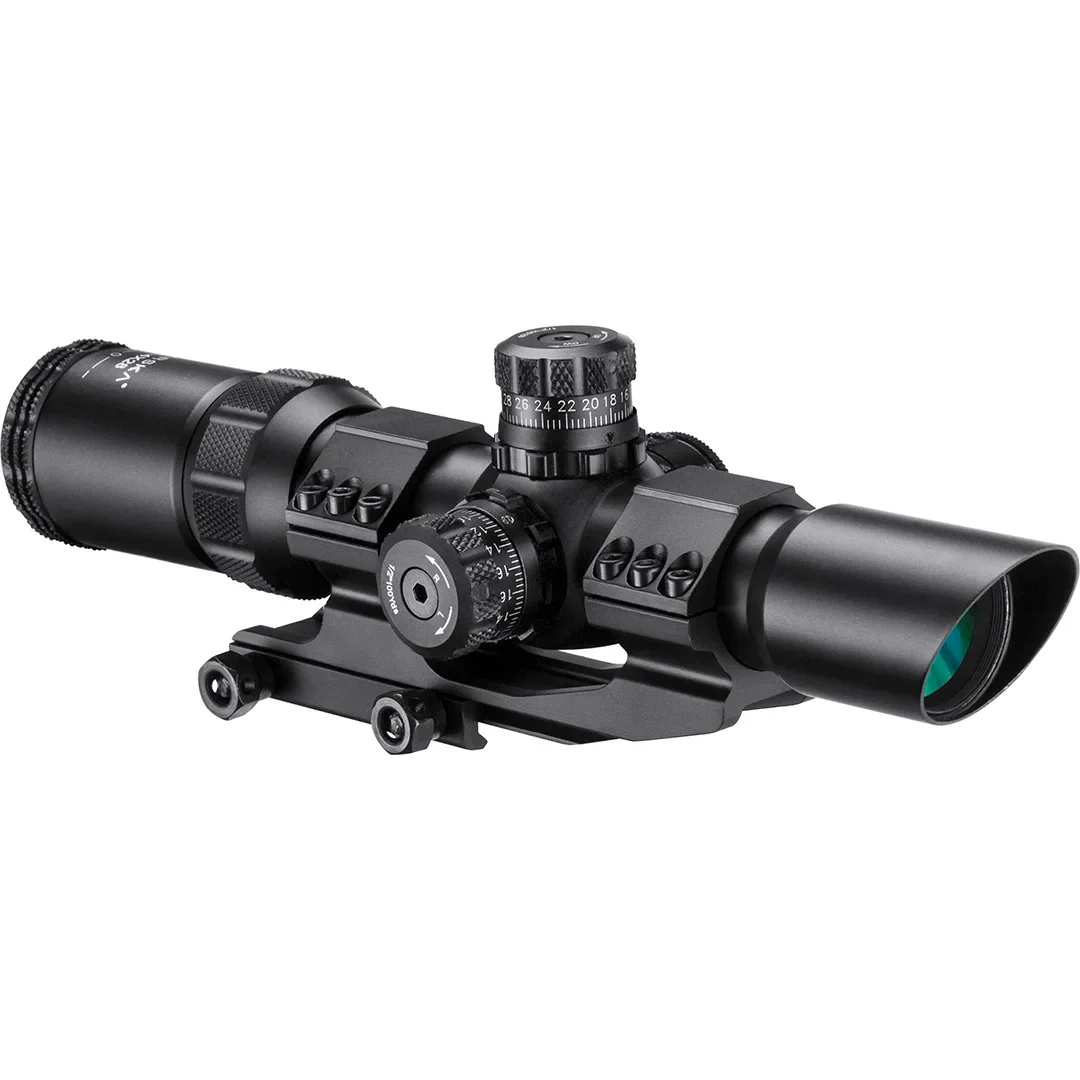 1-4x28mm SWAT-AR IR Mil-Dot Rifle Scope with Cantilever Mount | AC11872