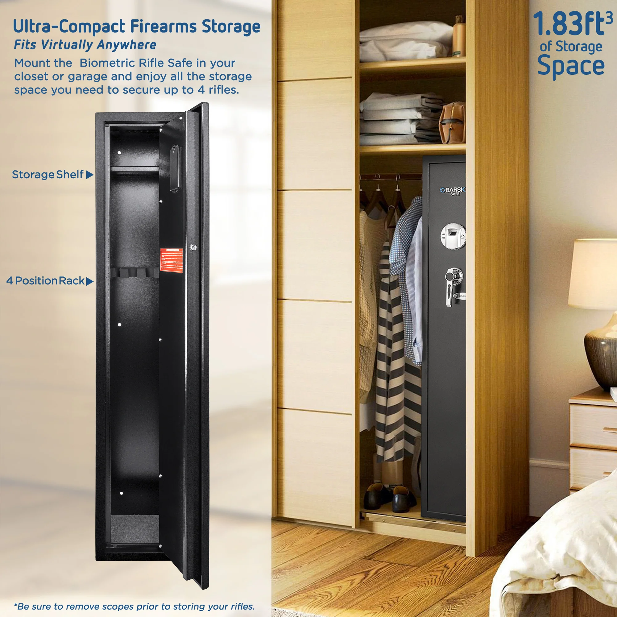 1.83 Cu. ft Biometric Safe, DOJ Approved | AX11652 - Image 9