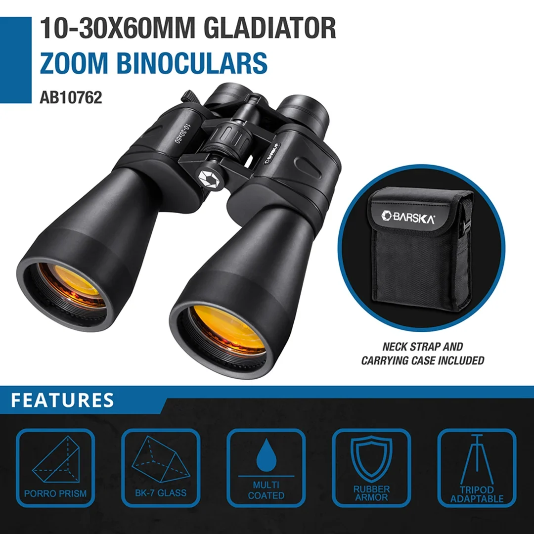 10-30x60mm Gladiator Zoom Binoculars | AB10762 - Image 3
