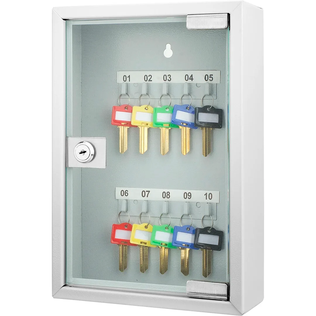 10 Capacity Fixed Position Key Cabinet with Glass Door | CB12986 - Image 2