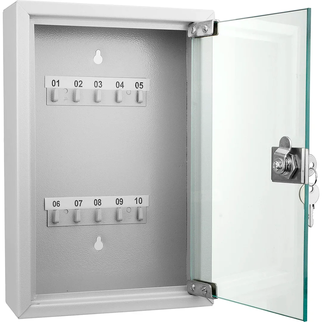 10 Capacity Fixed Position Key Cabinet with Glass Door | CB12986 - Image 4