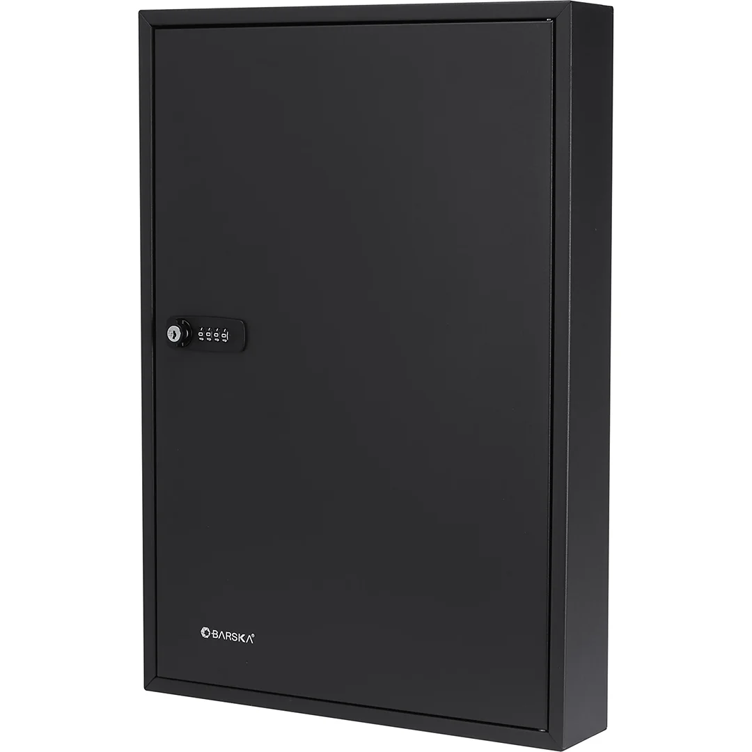 100 Capacity Adjustable Key Cabinet with Combination & Key Lock, Black | CB13366 - Image 2
