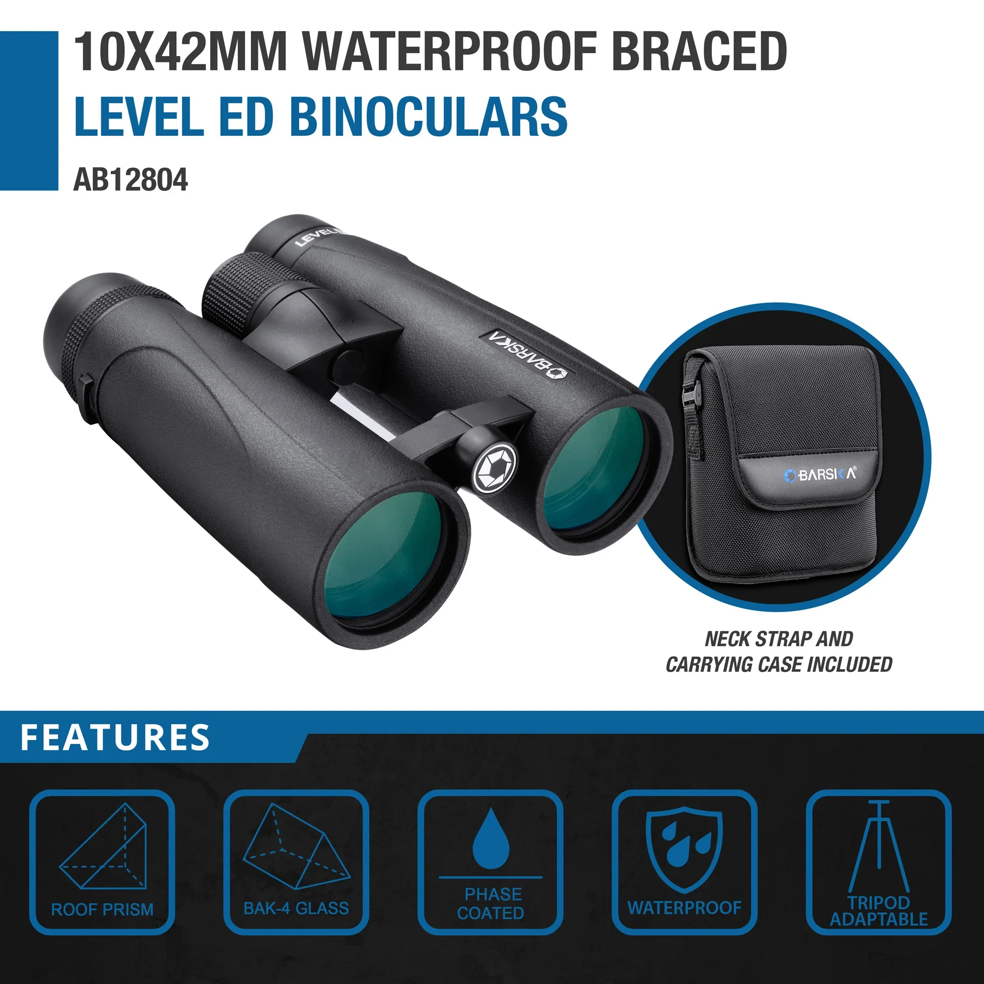 10x42mm Level ED Waterproof Open Bridge Binoculars | AB12804 - Image 5