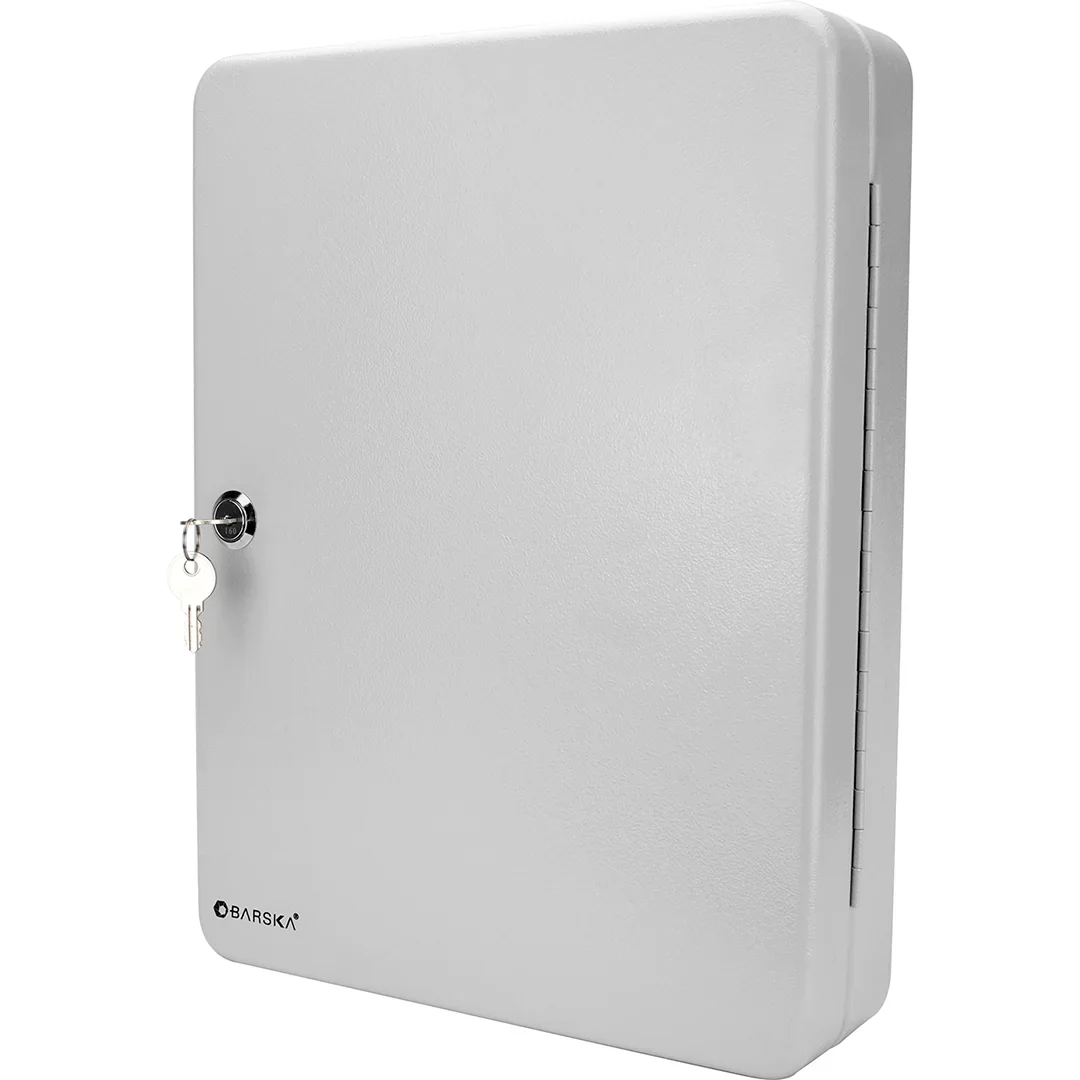 160 Capacity Fixed Position Key Cabinet with Key Lock, Grey | CB12488 - Image 2