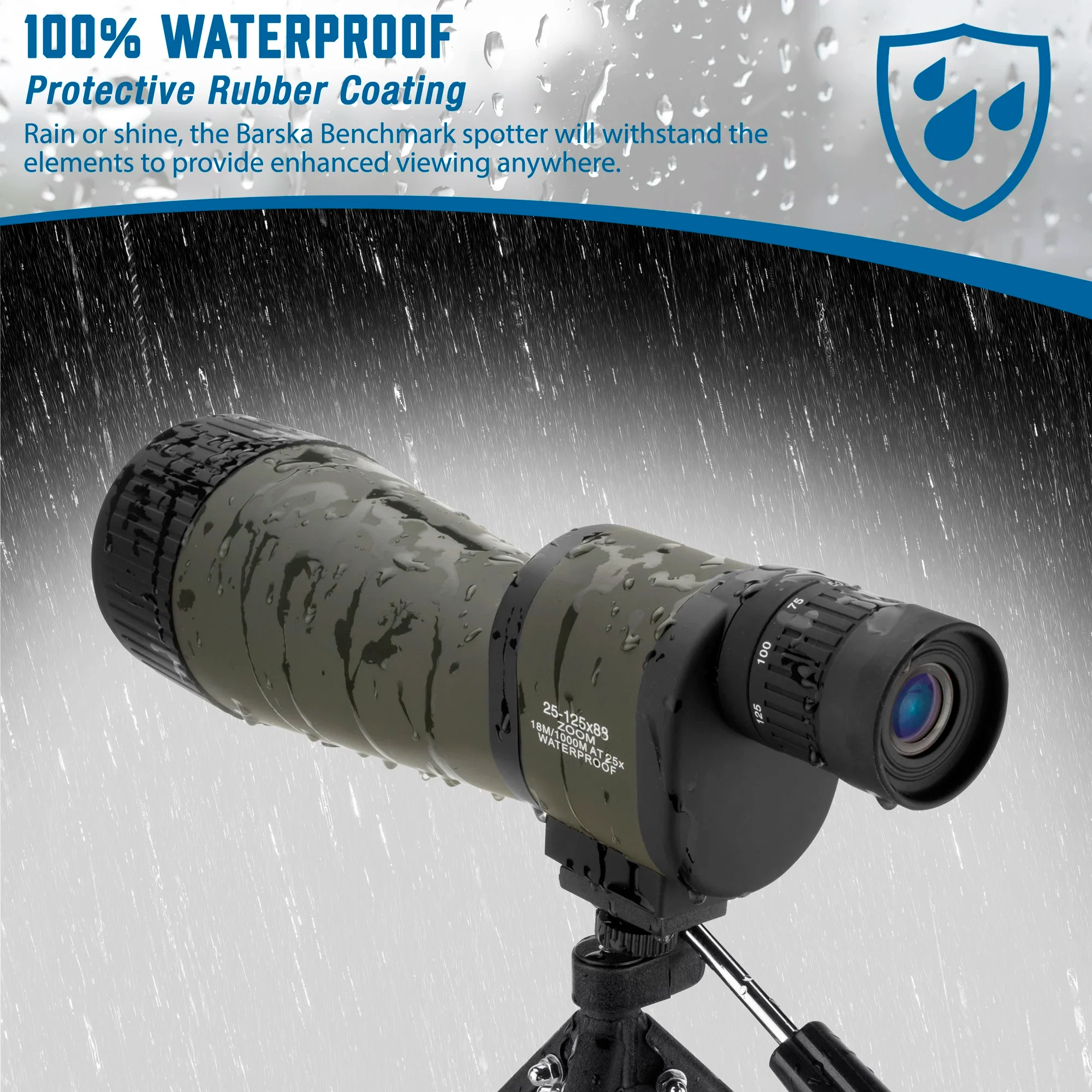 18-90x88mm Benchmark Waterproof Straight Spotting Scope | AD11334 - Image 11