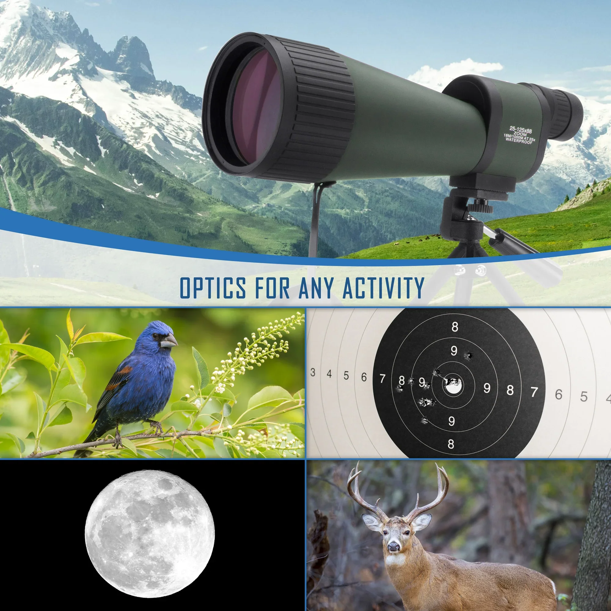 18-90x88mm Benchmark Waterproof Straight Spotting Scope | AD11334 - Image 12