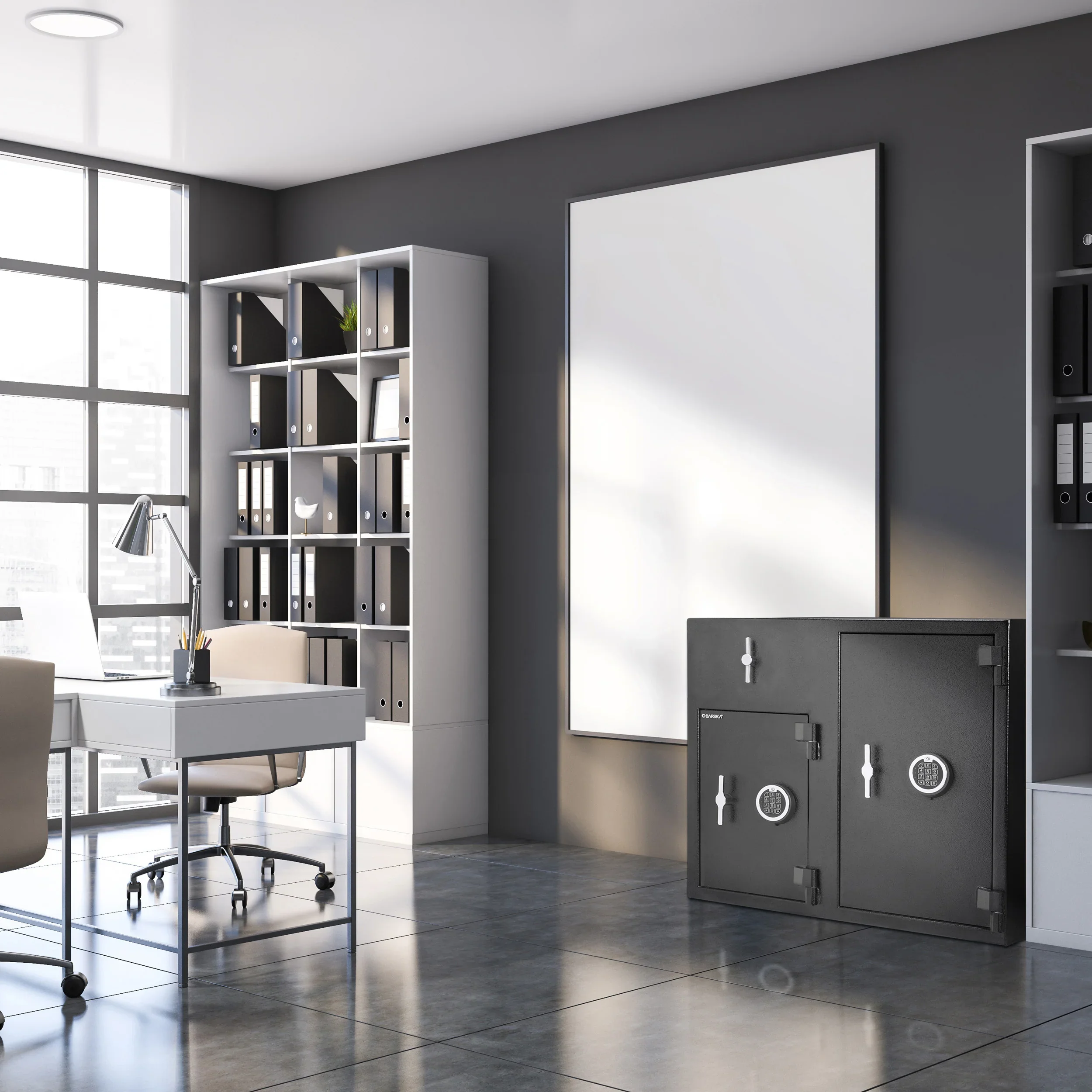 2.58/4.68 Cu. ft Dual Compartment Rotary Hopper Keypad Depository Safe | AX13522 - Image 9