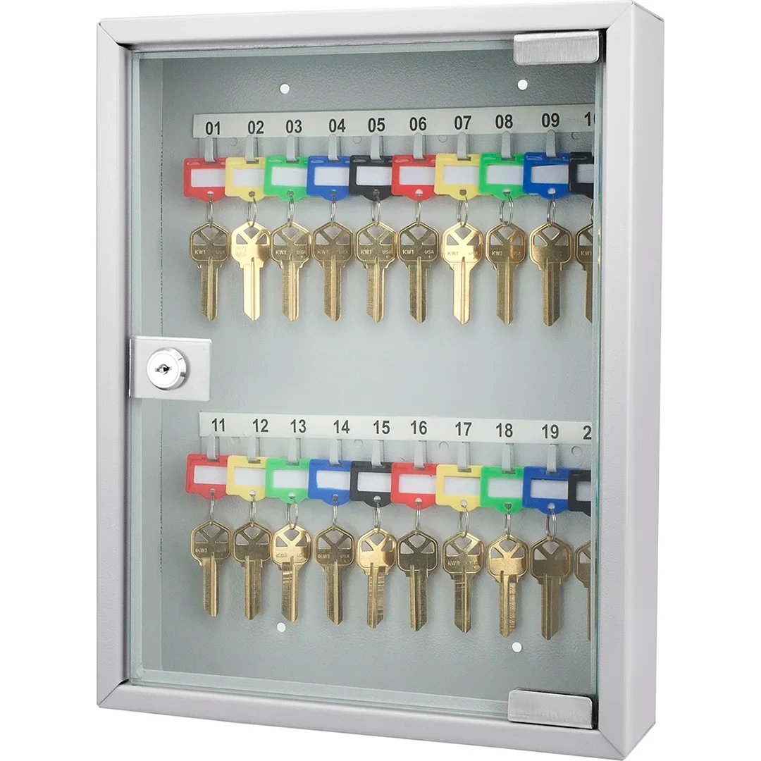 20 Capacity Fixed Position Key Cabinet with Glass Door | CB12952 - Image 2