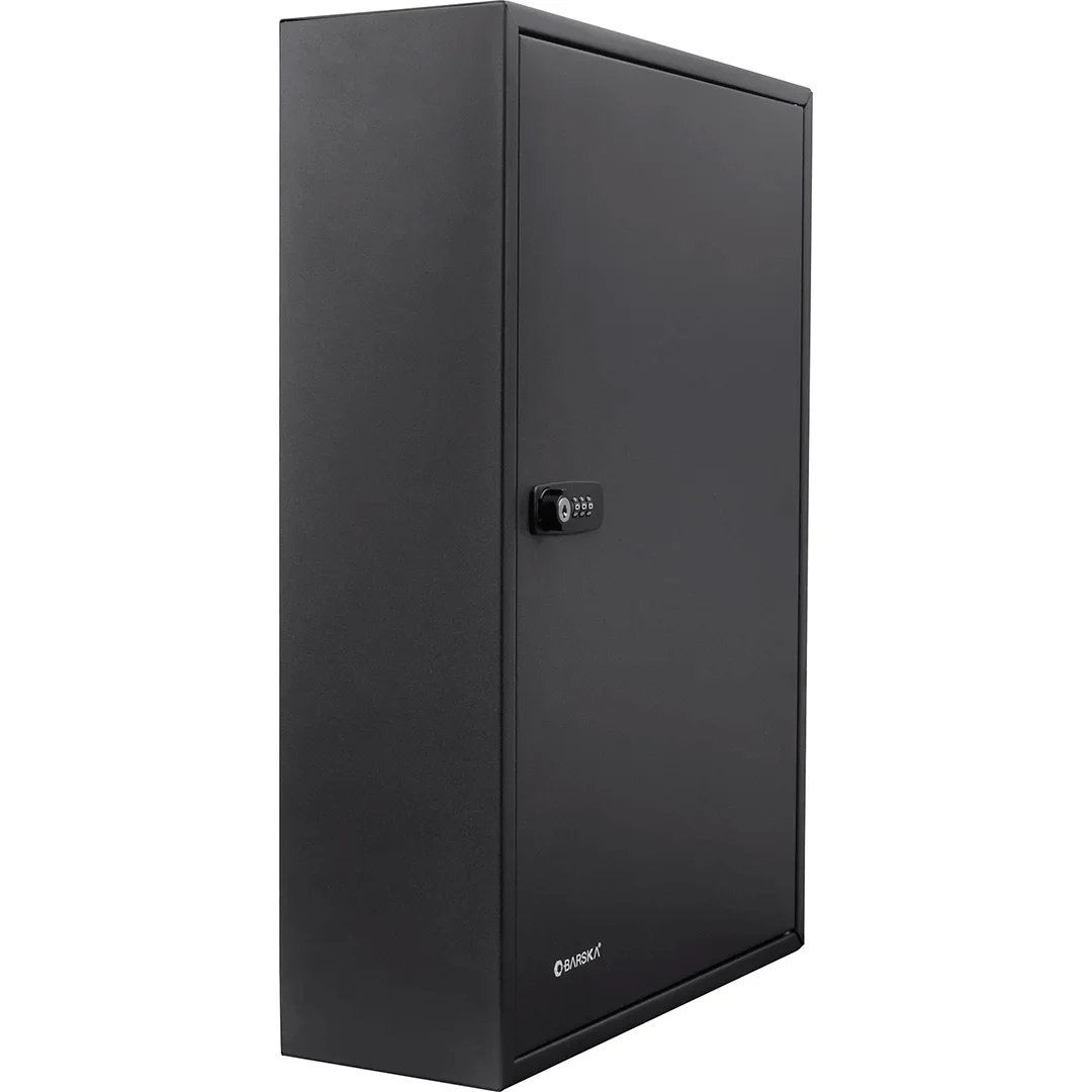 200 Capacity Adjustable Key Cabinet with Combination & Key Lock, Black | CB13266 - Image 3
