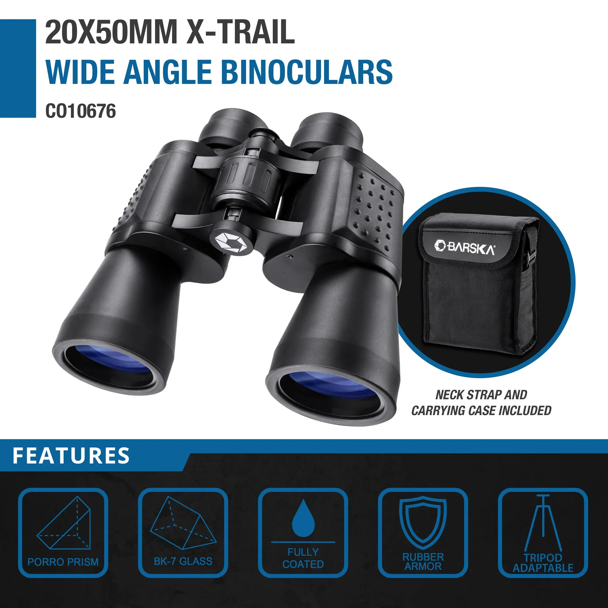 20x50mm X-Trail Wide Angle Binoculars | CO10676 - Image 5