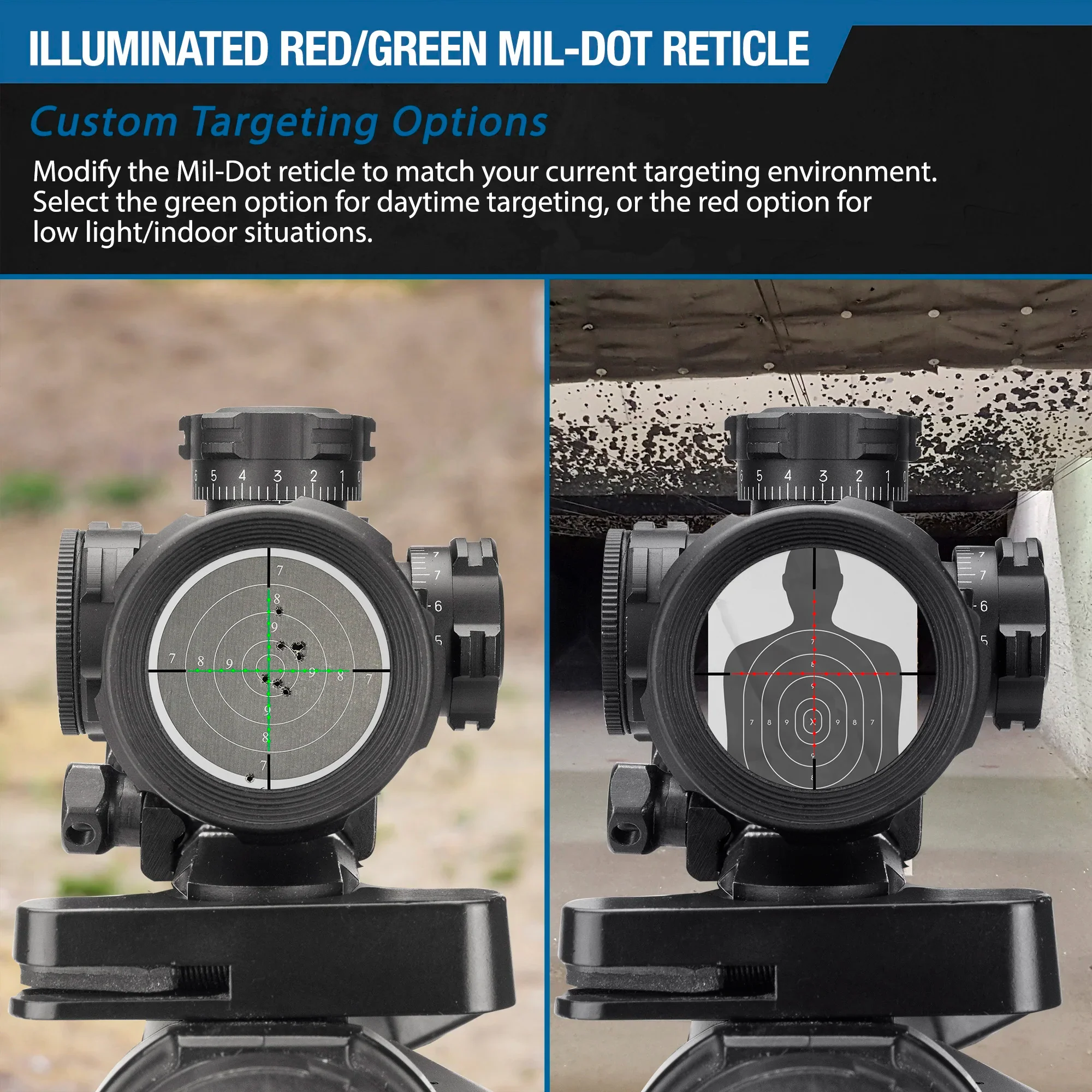 3-9x42mm Sniper IR Mil-Dot Rifle Scope with Rings | AC11668 - Image 9
