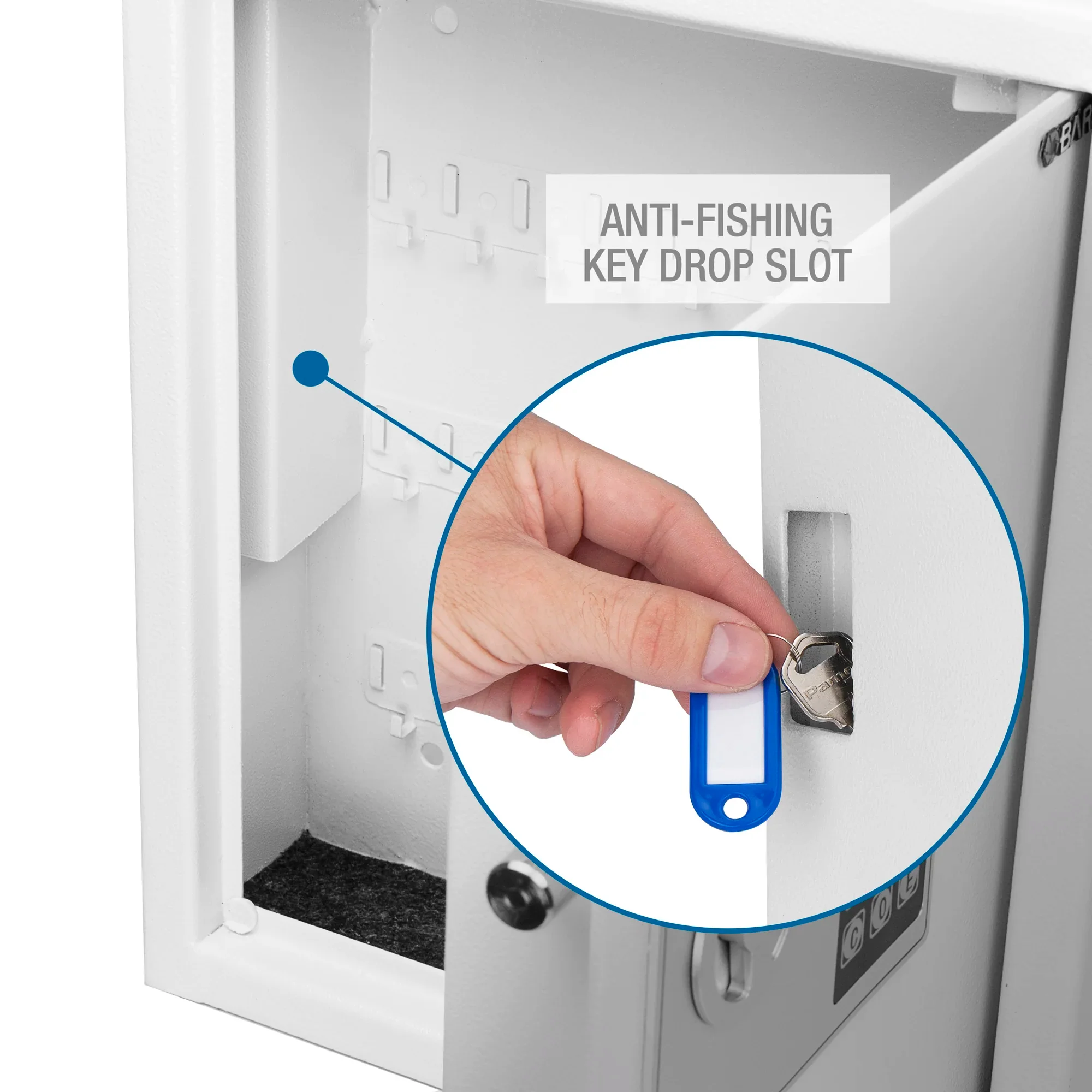 40 Capacity Fixed Position Key Cabinet Digital Keypad Wall Safe | AX13964 - Image 8