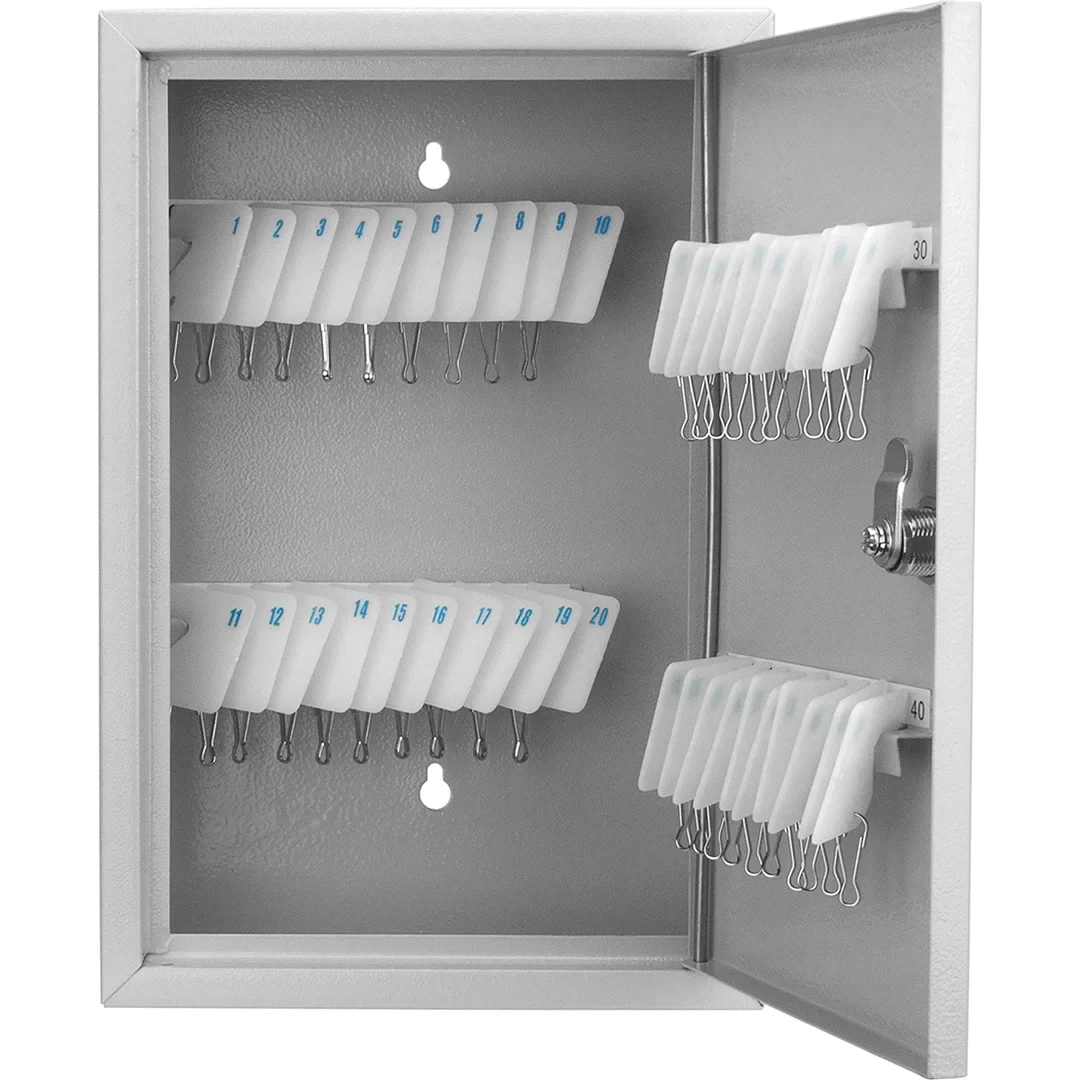 40 Capacity Fixed Position Key Cabinet with Key Lock, White Tags | CB13364 - Image 3