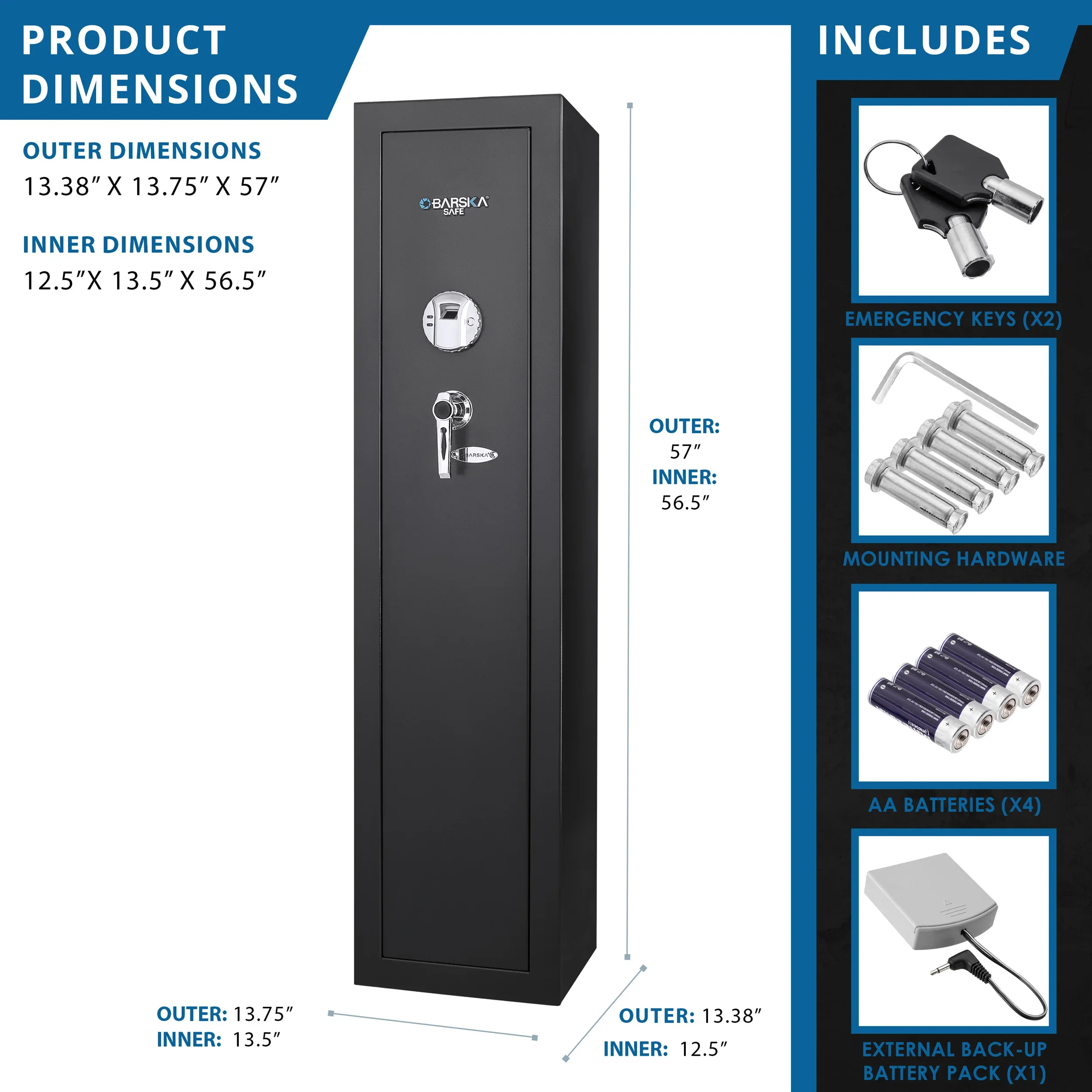 5.52 Cu. ft Biometric Safe | AX11898 - Image 6