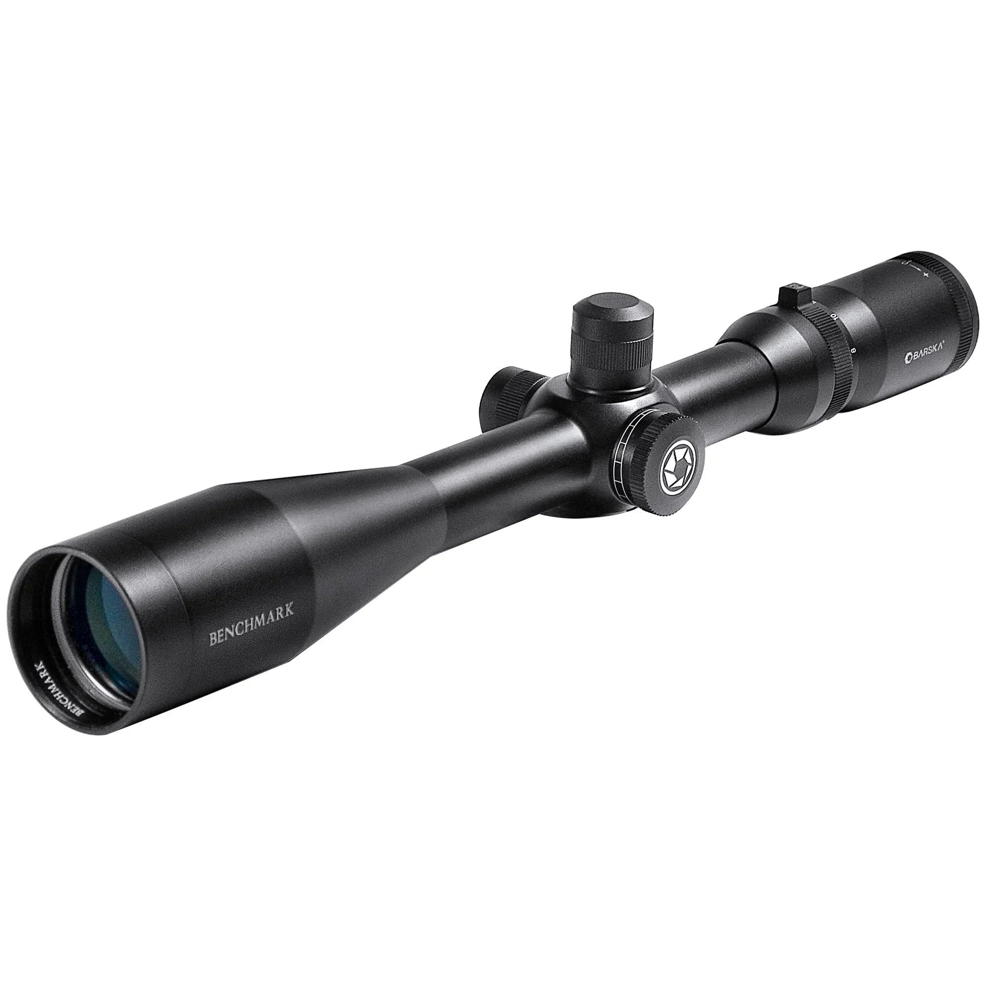 8-26x50mm Benchmark First Focal Plane Mil-Dot Rifle Scope With Sun Shade | AC11198