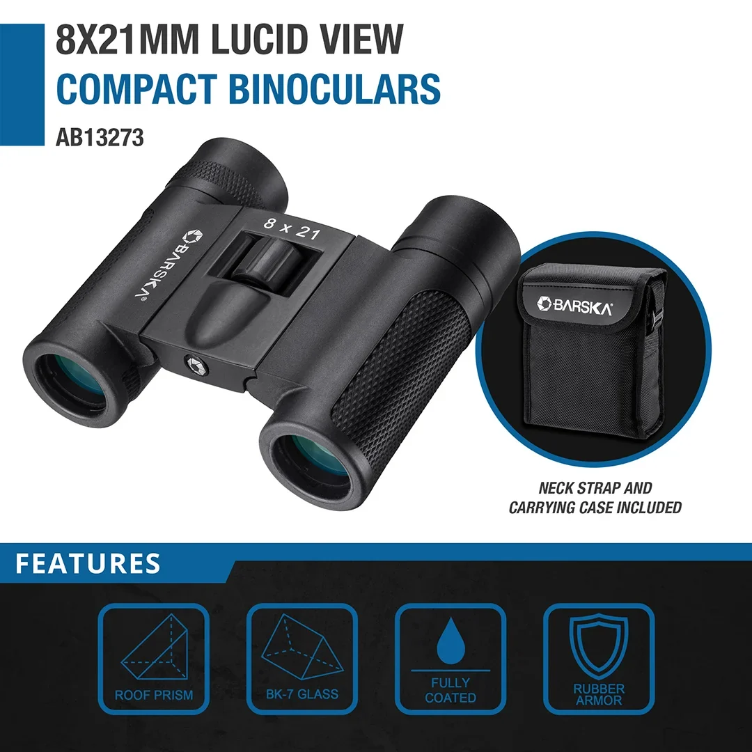 8x21mm Lucid View Compact Binoculars, 2nd Gen | AB13273 - Image 7