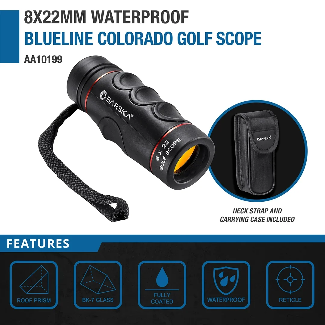 8x22mm Waterproof Blueline Colorado Golf Scope Monocular | AA10199 - Image 5