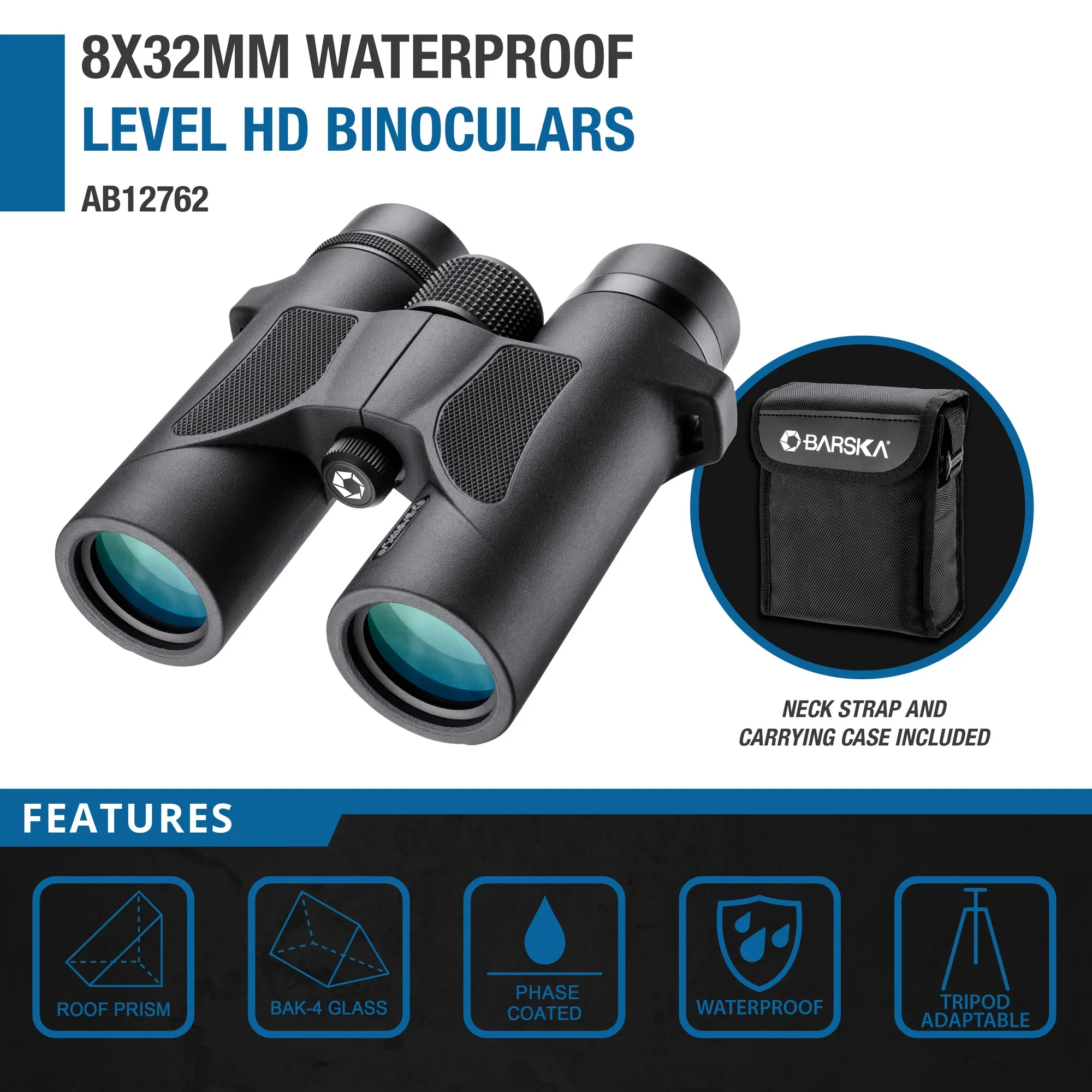 8x32mm Level HD Waterproof Binoculars | AB12762 - Image 8
