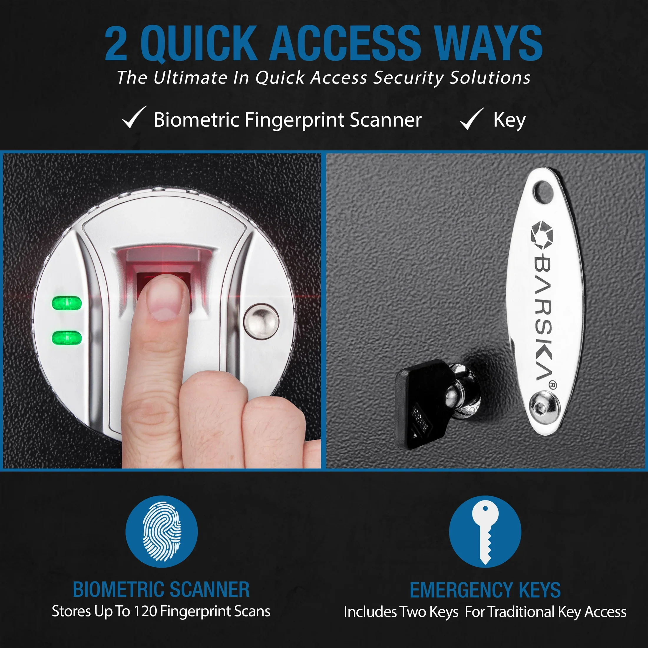 9.34 Cu. ft Biometric Safe | AX11780 - Image 4