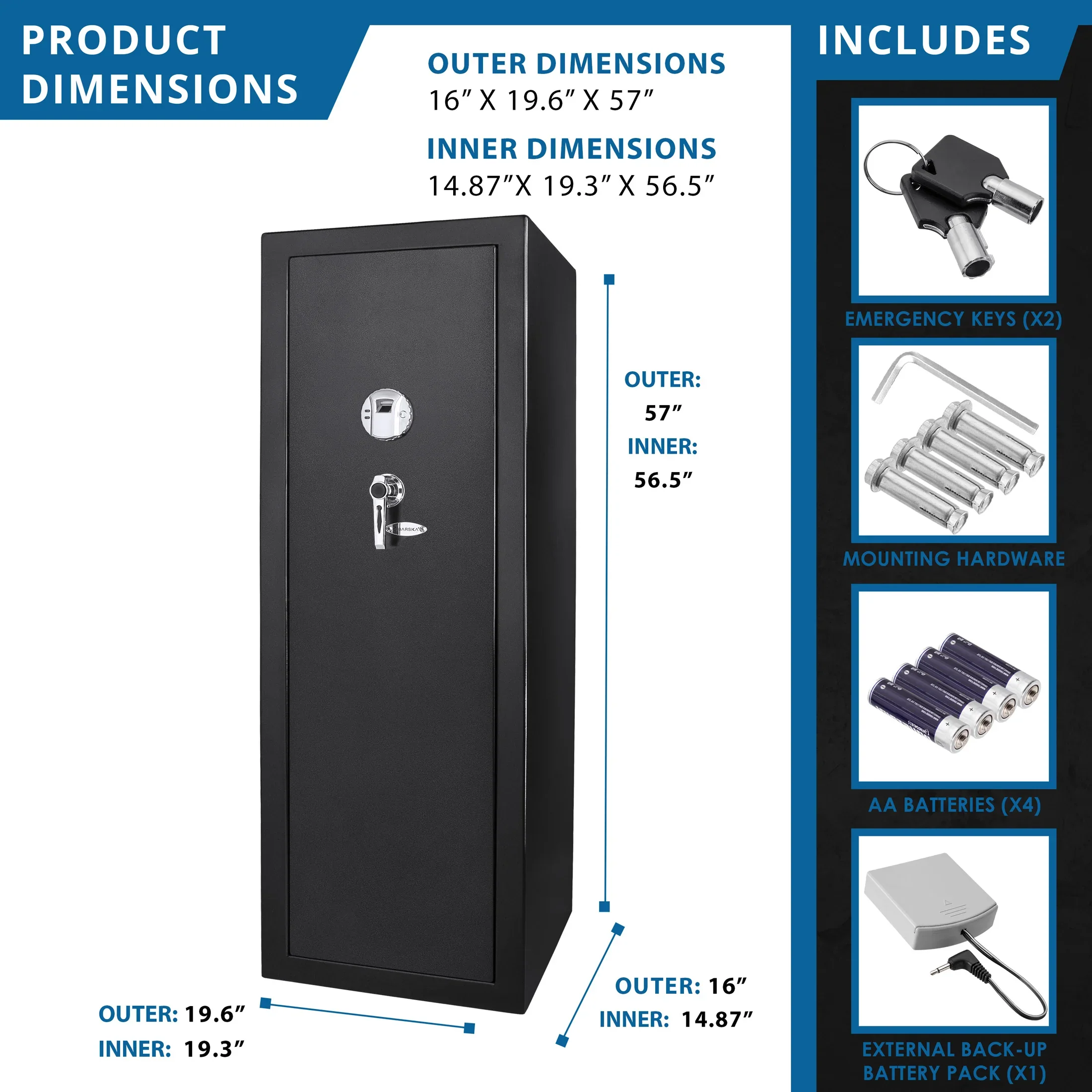 9.34 Cu. ft Biometric Safe | AX11780 - Image 6