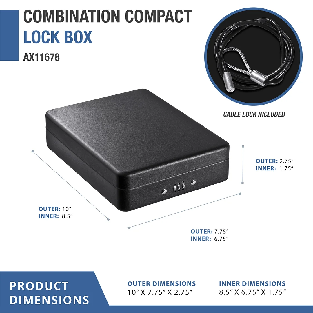 Combination Compact Lock Box | AX11678 - Image 5