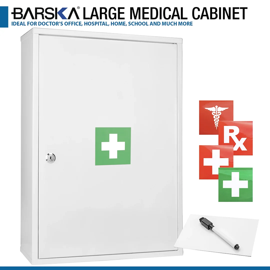 Large Medical Cabinet with Magnetic Dry Erase Pad and Marker | CB12824 - Image 6