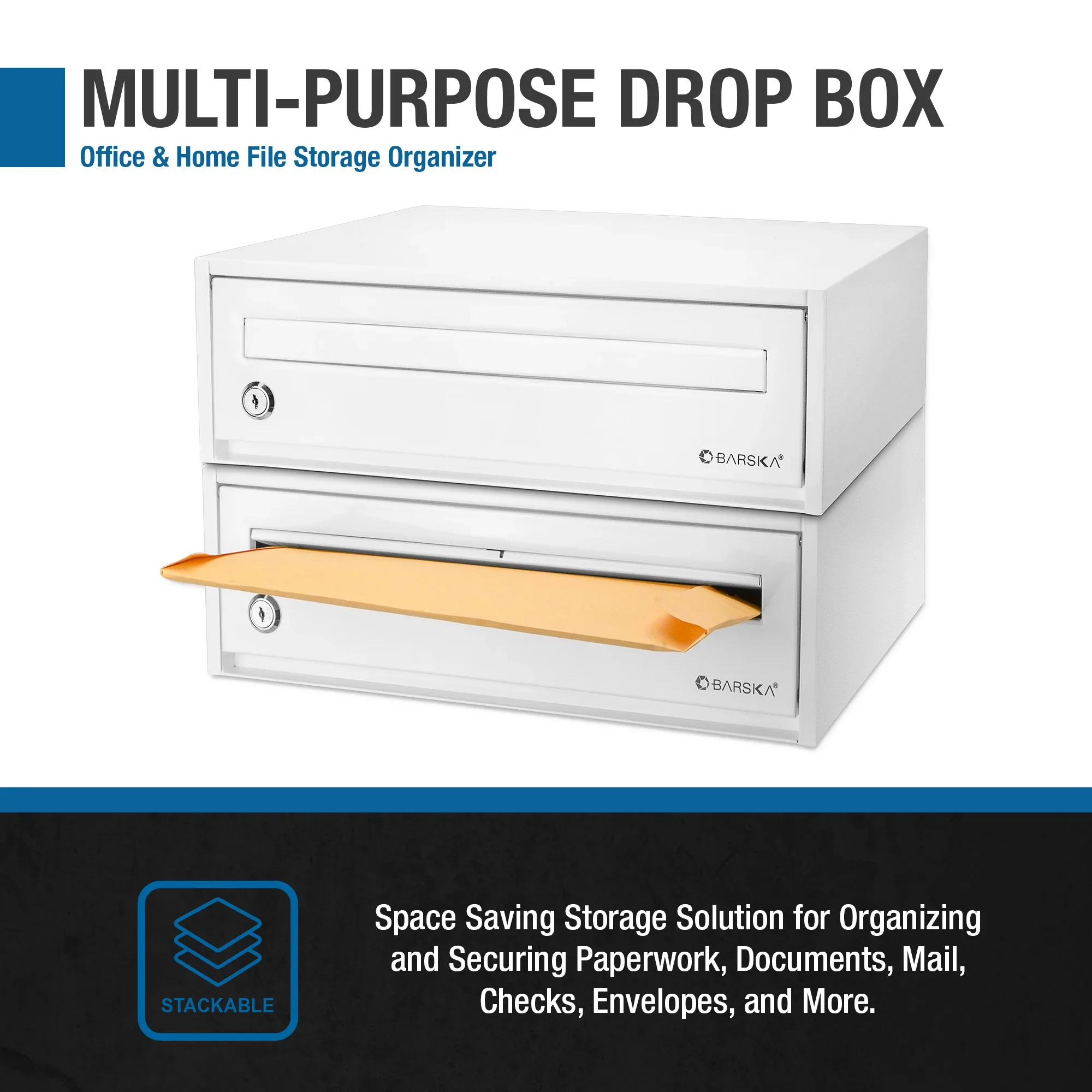 Desktop Drop Box with Key Lock | CB13118 - Image 10