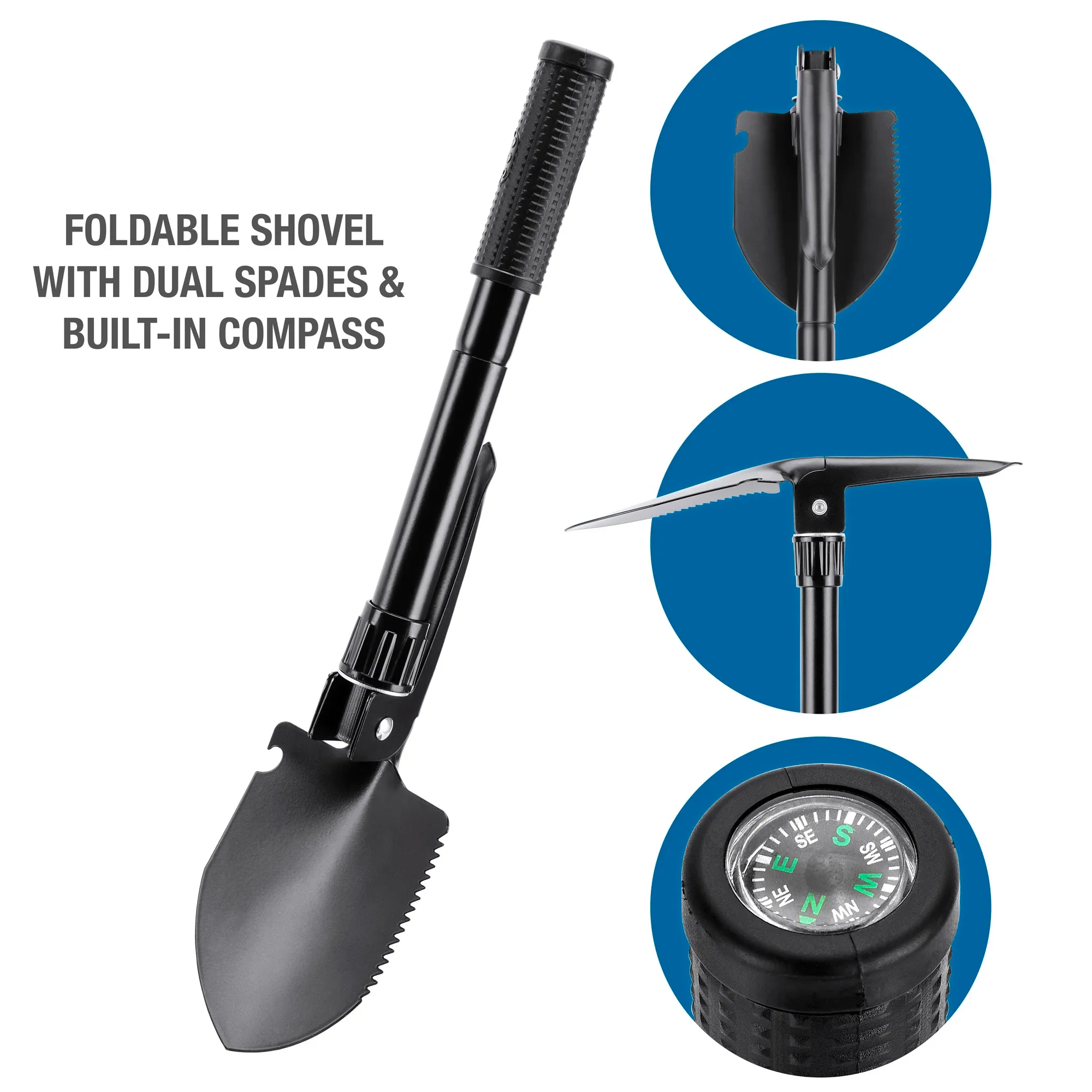 Winbest Dual Edge Foldable Metal Shovel with Bag | AF13292 - Image 6