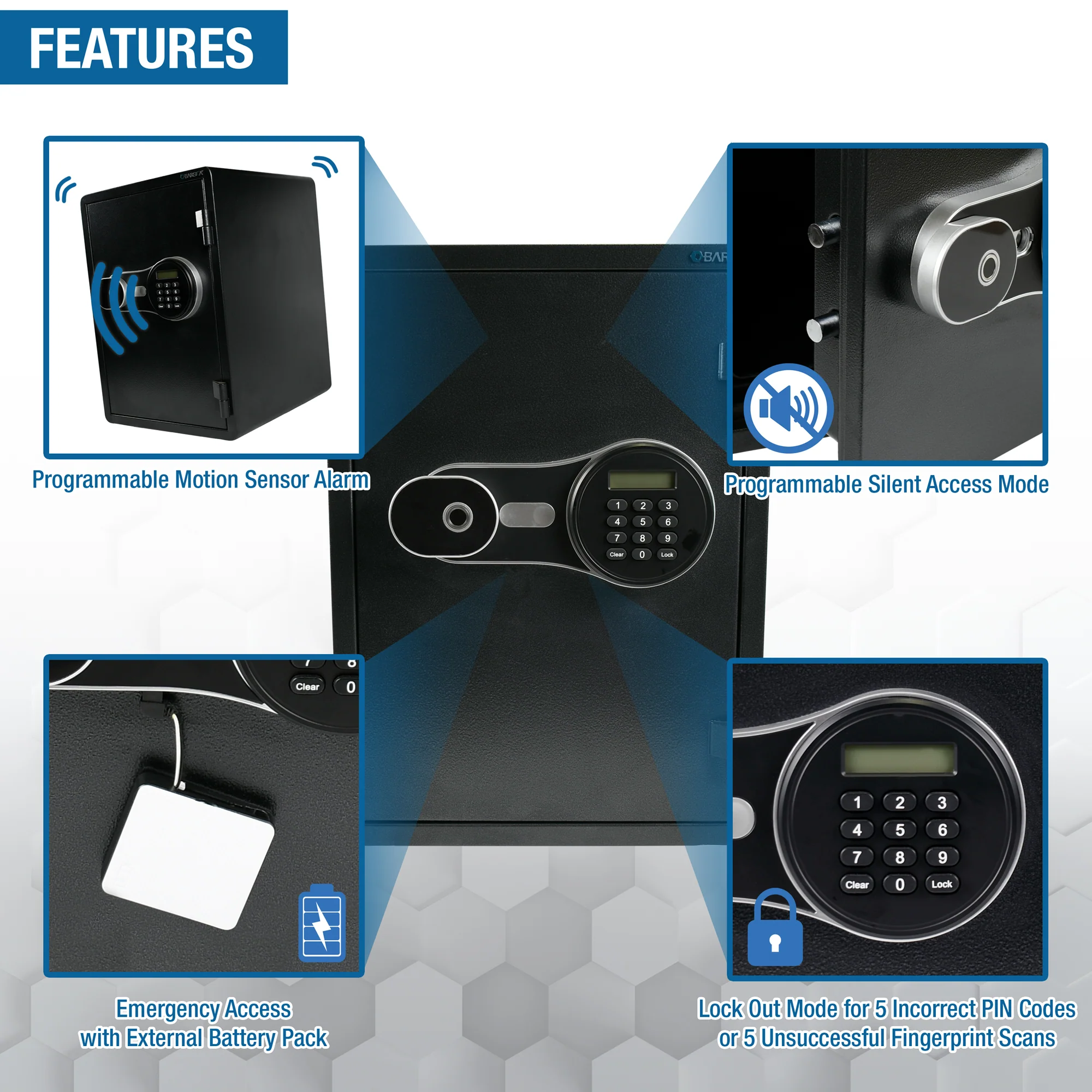 FV PRO 500 Biometric Keypad Fire Resistant Safe | AX14198 - Image 15