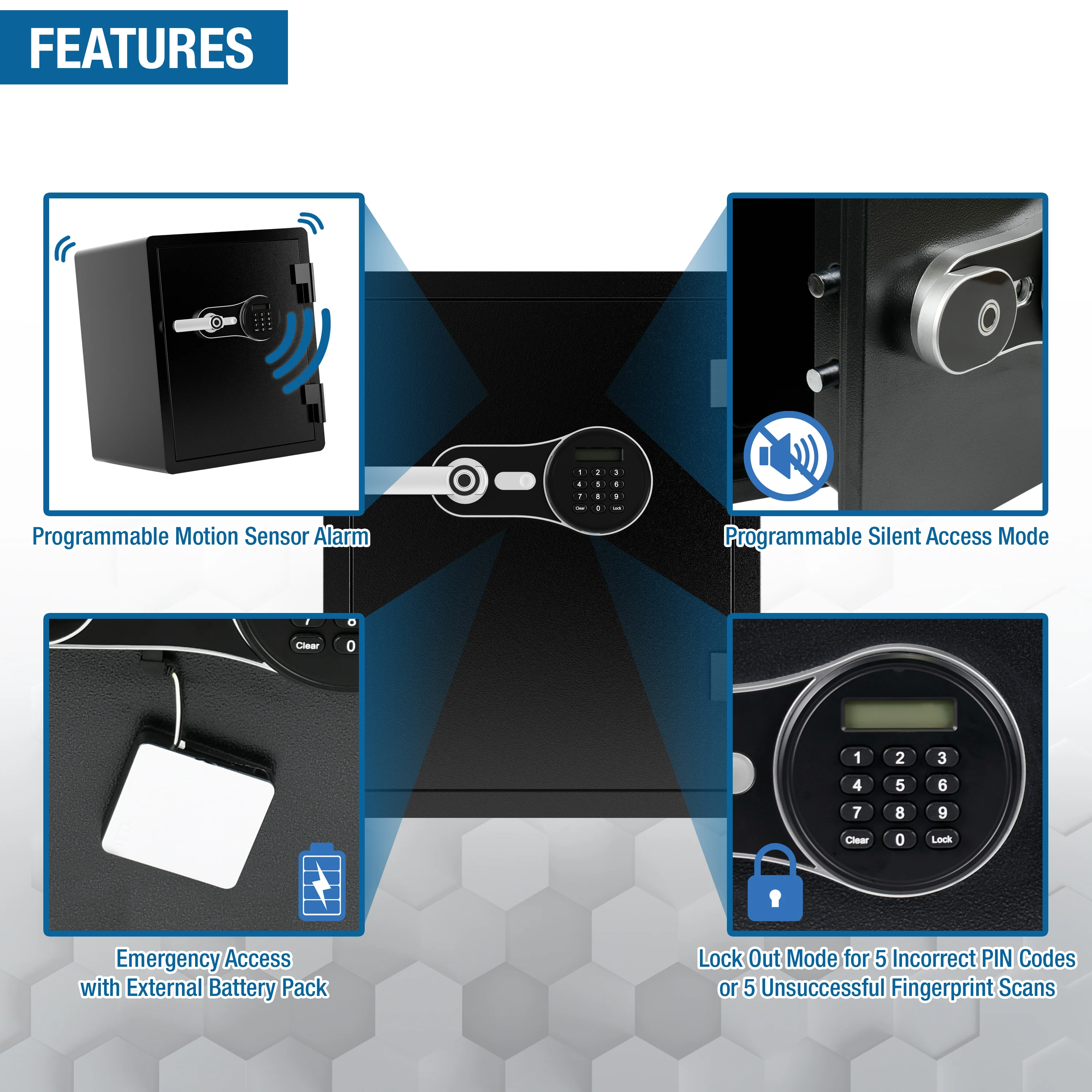 FV PRO 600 Biometric Keypad Fire Resistant Safe | AX14200 - Image 9
