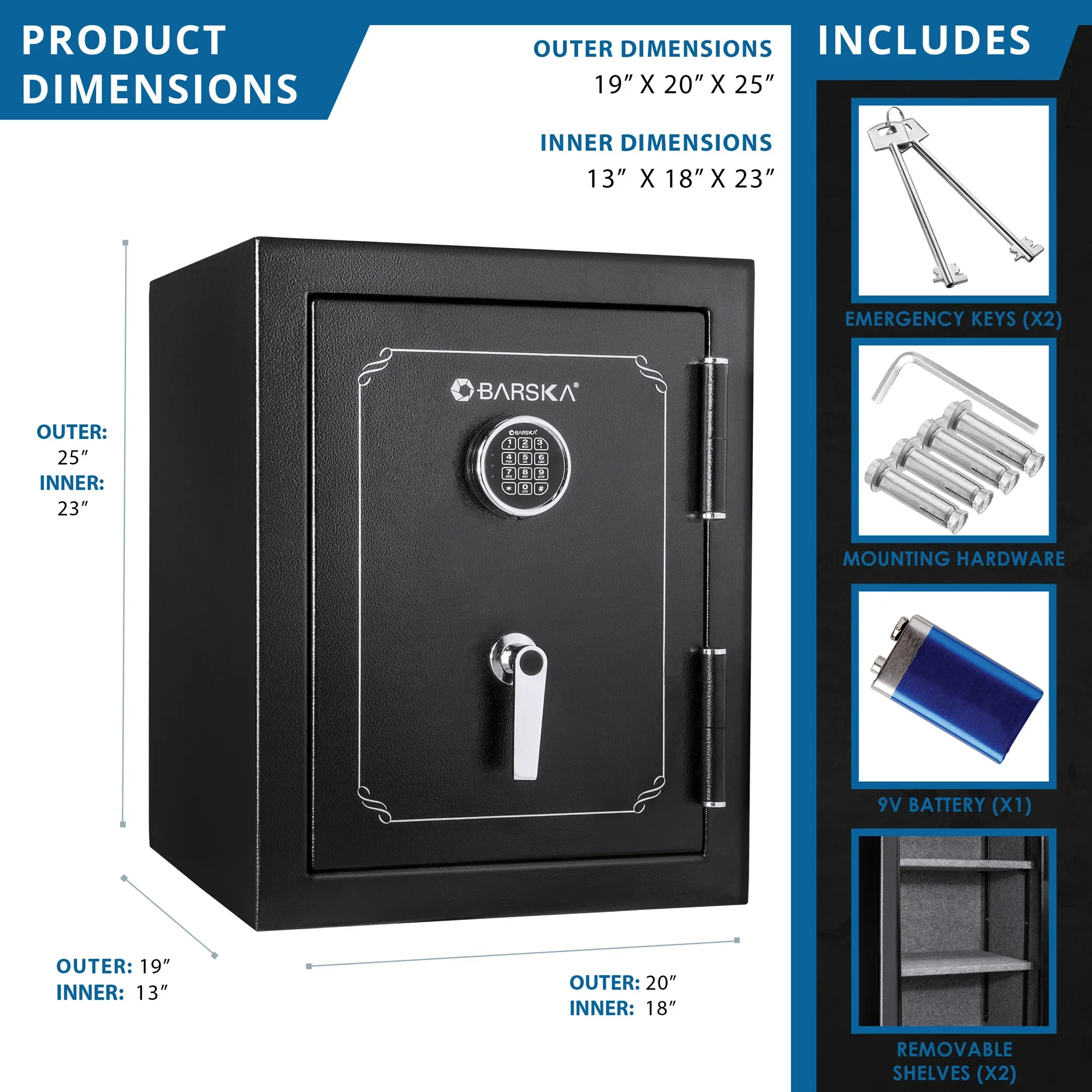 FV400 FireVault Fireproof Keypad Security Safe | AX13102 - Image 6