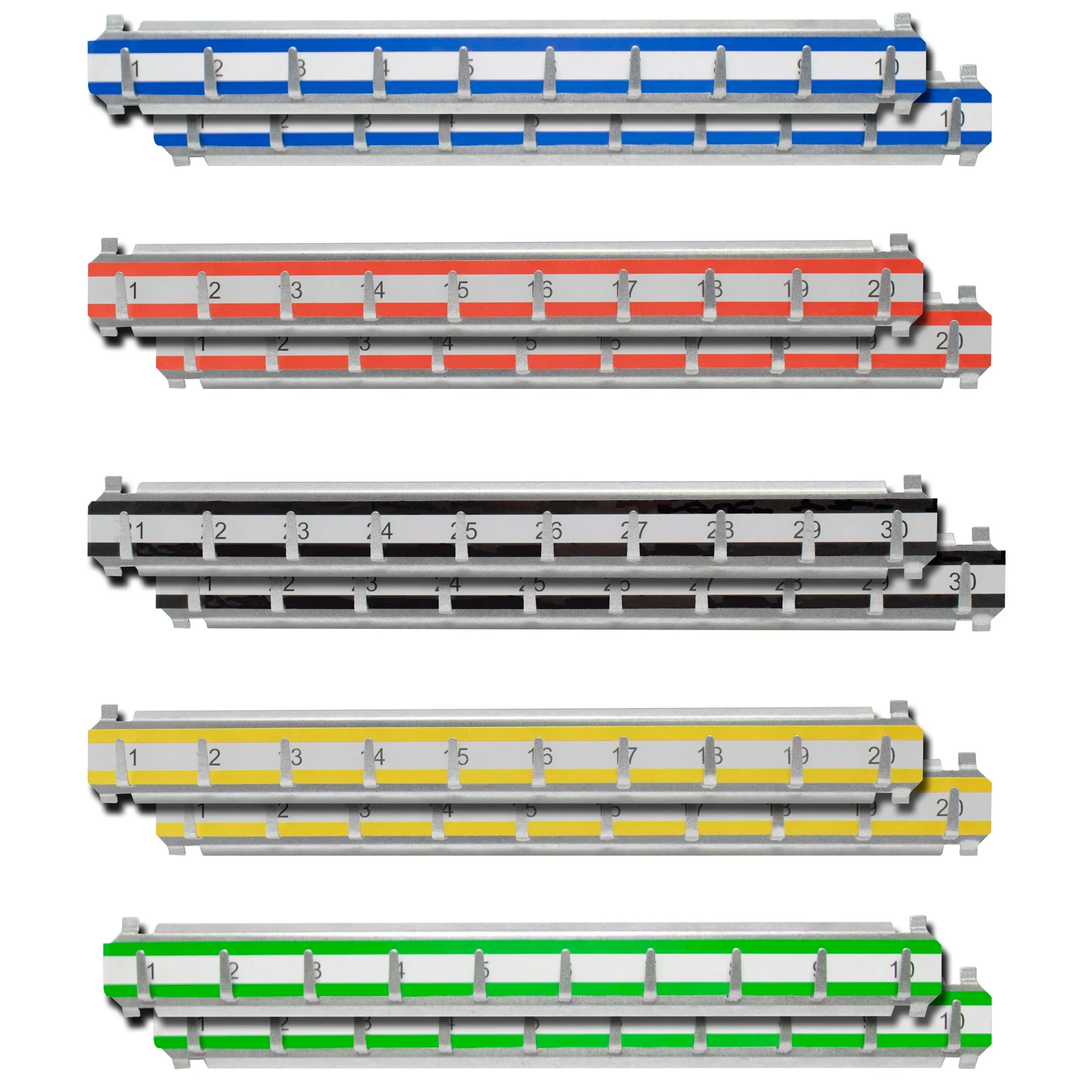 Number 101-200 Labeled Key Racks with Hooks for Adjustable Key Cabinets | AF13684
