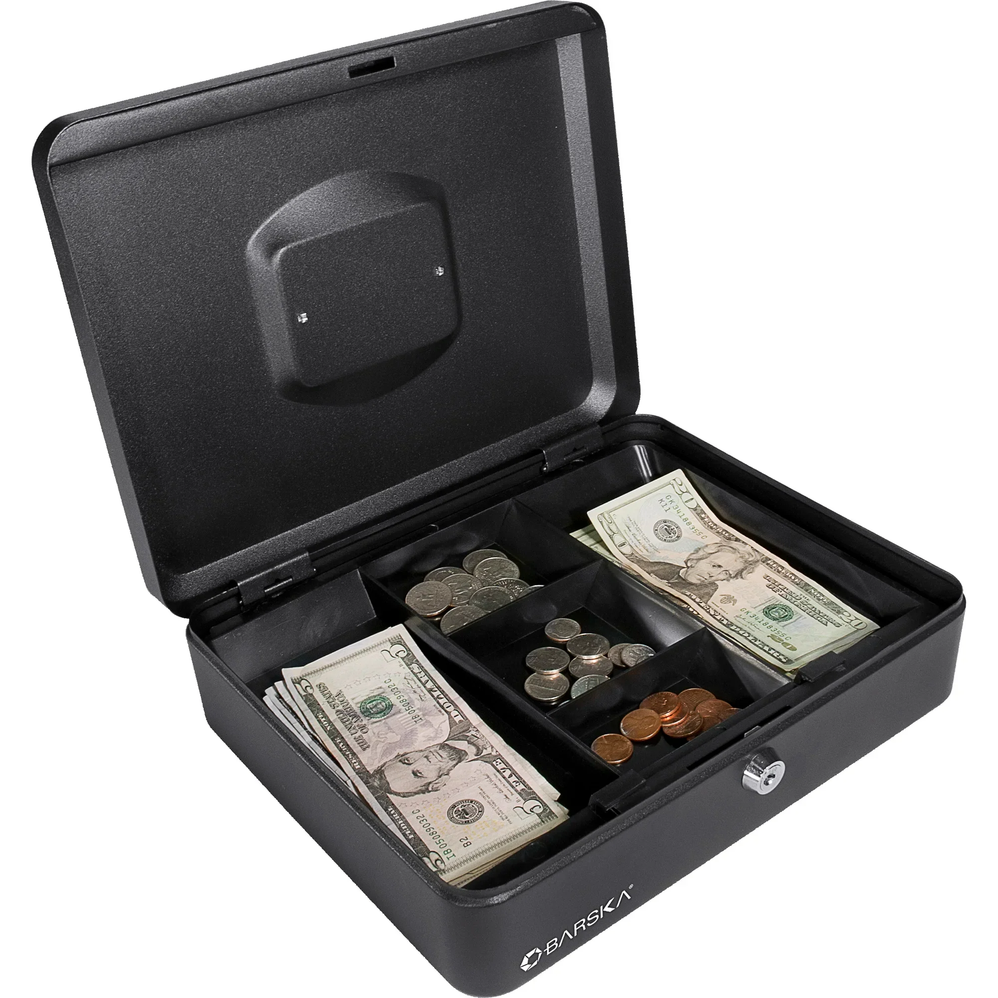 Large 12" Cash Box with Key Lock | CB11834 - Image 3