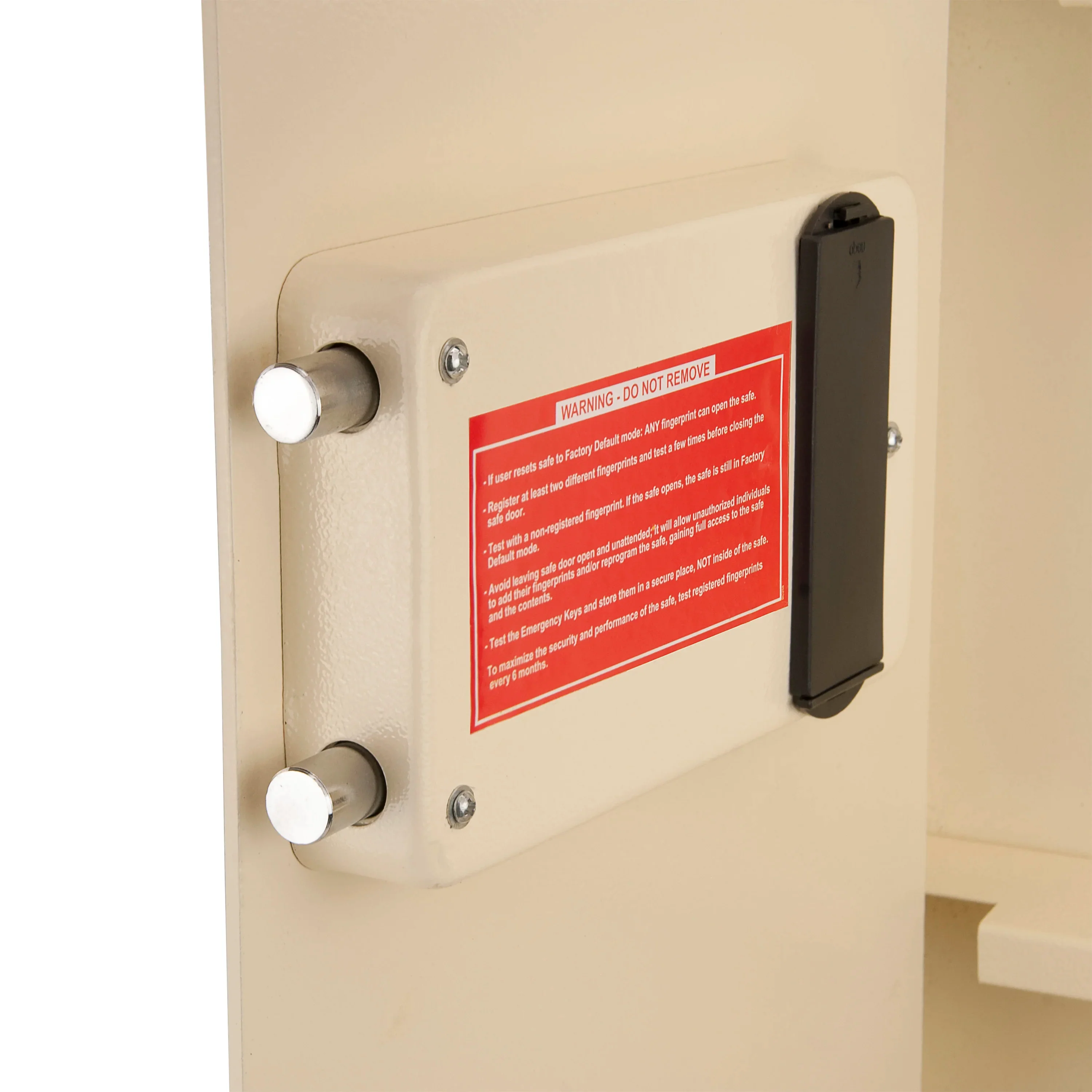 Large Beige Biometric Wall Safe, Right Opening  AX12408 | Left Opening AX12880 - Image 19
