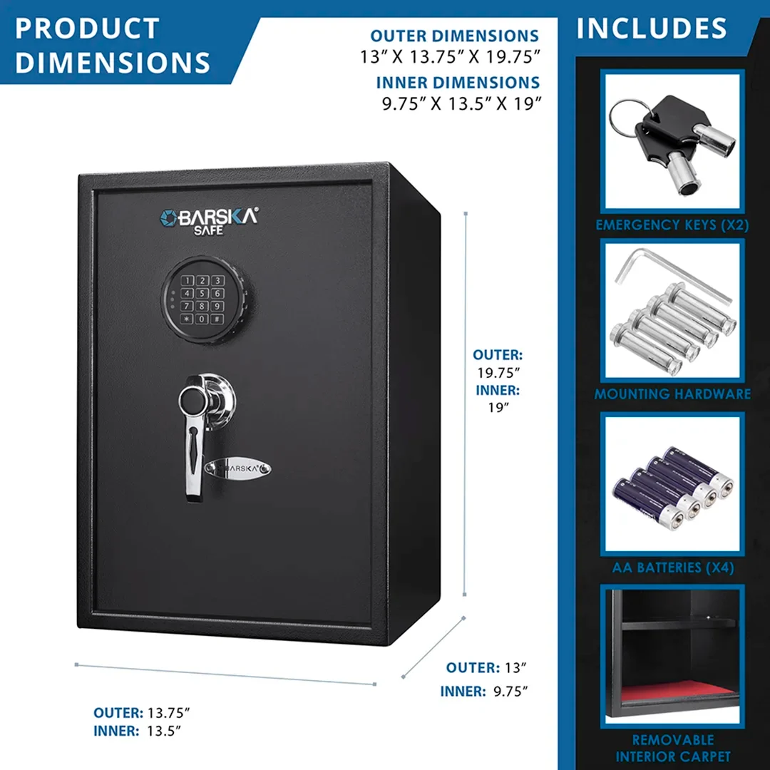 1.45 Cu. ft Digital Keypad Security Safe | AX13098 - Image 7
