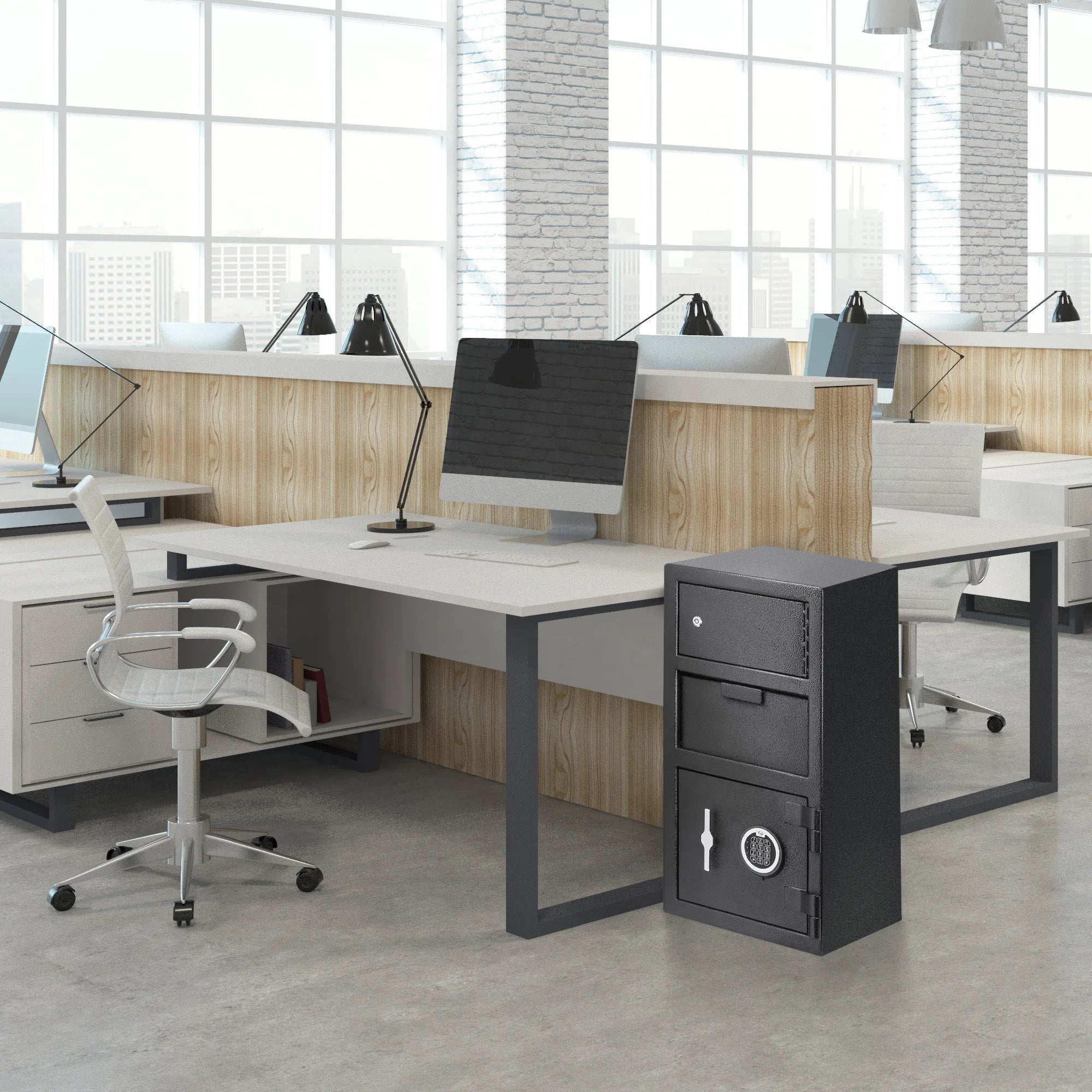 0.72/0.78 Cu. ft Dual Compartment Keypad Depository Safe | AX13310 - Image 8