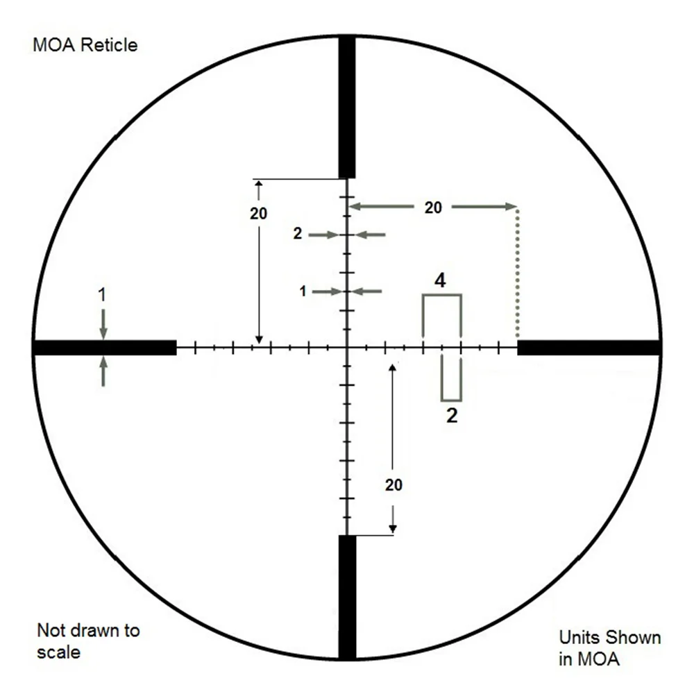 4-16x50mm LEVEL IR MOA Rifle Scope with Sun Shade | AC12784 - Image 2