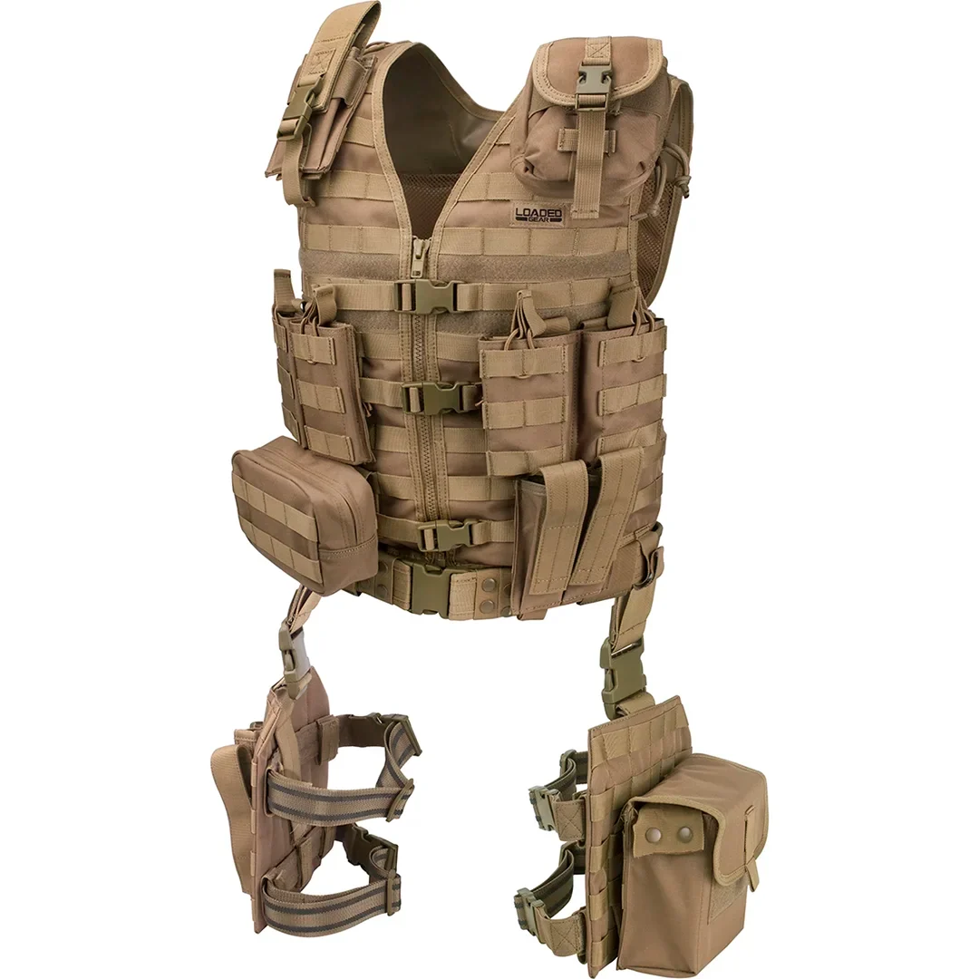 Loaded Gear VX-100 Tactical Vest and Leg Platforms | Black, OD Green, Dark Earth | BI12016, BI12330, BI12344 - Image 17