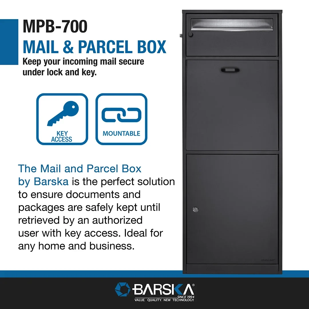 MPB-700 Dual Compartment Locking Mail and Parcel Box | CB13704 - Image 11