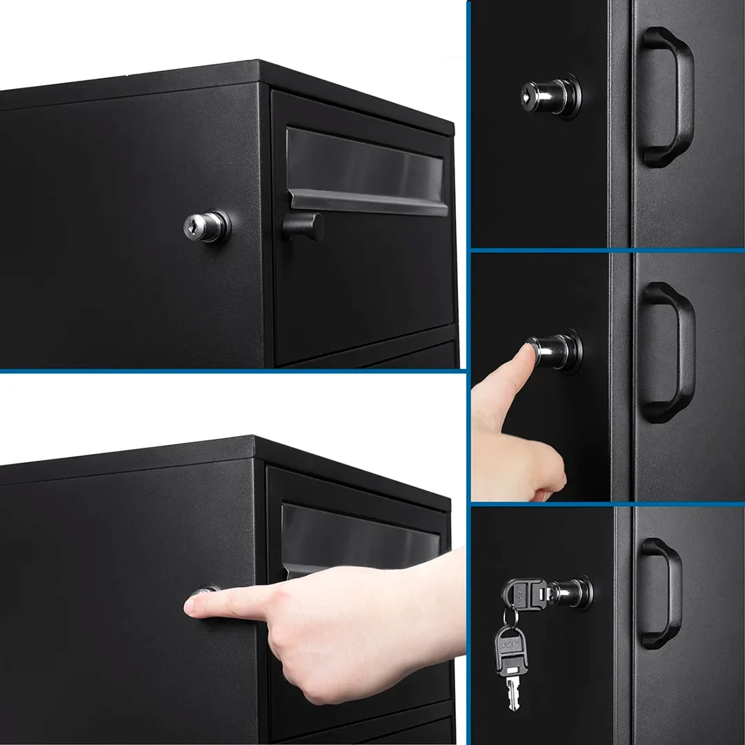 MPCB-100 Three Compartment Locking Mail and Parcel Box with Package Compartments | CB13610 - Image 8