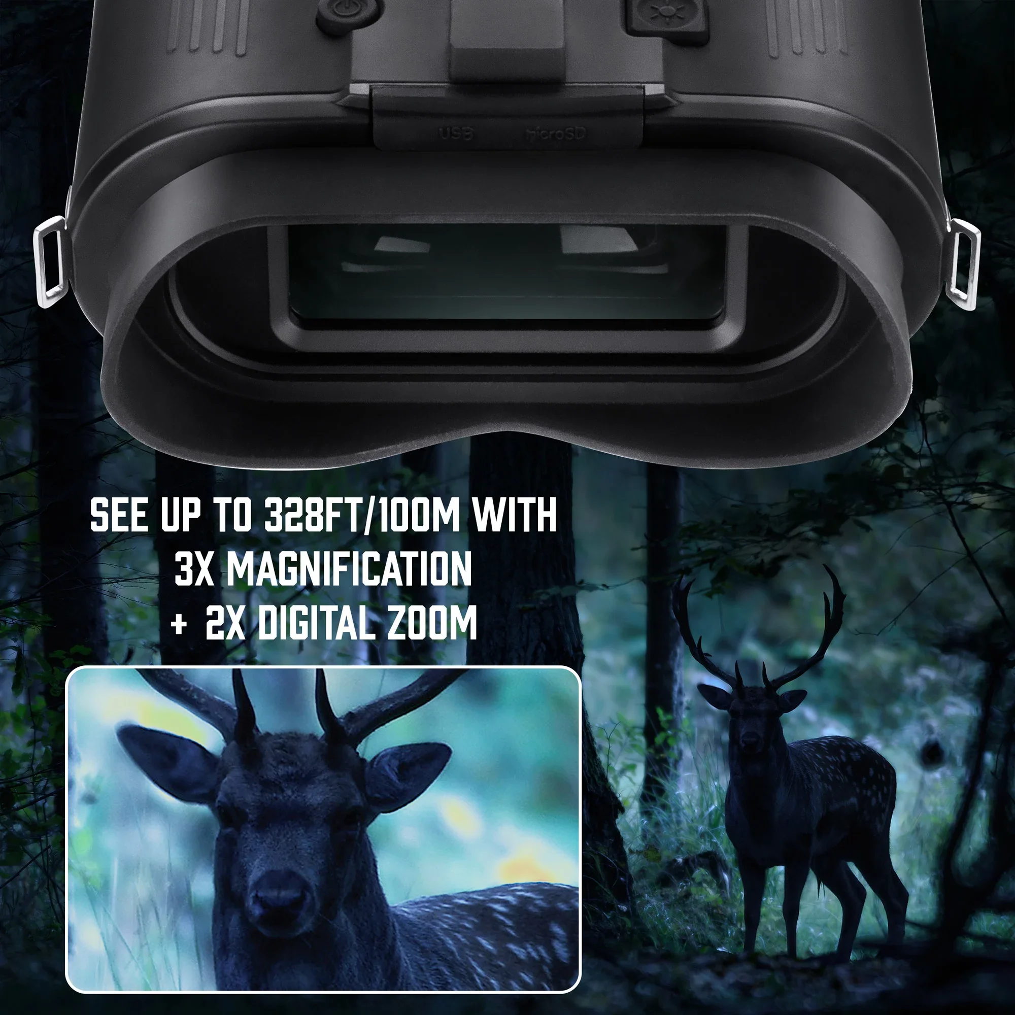 NVX300 Night Vision Infrared Digital Binoculars | BQ13374 - Image 9
