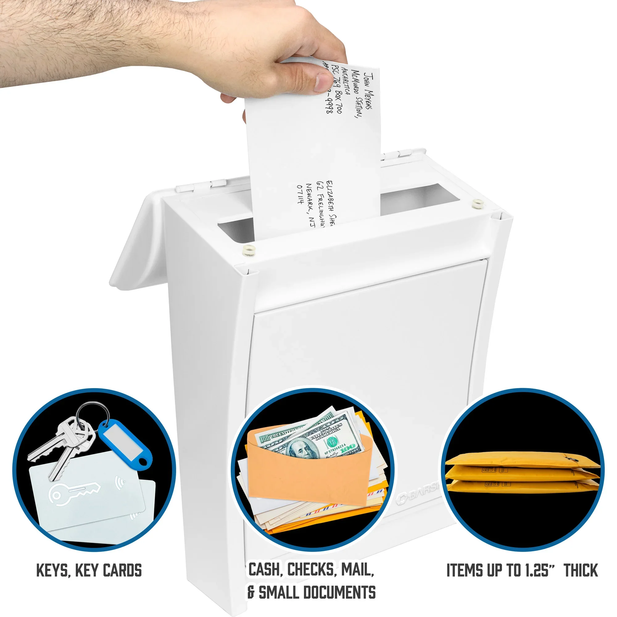 Small Locking Wall Mount Drop Box | CB14076 - Image 5