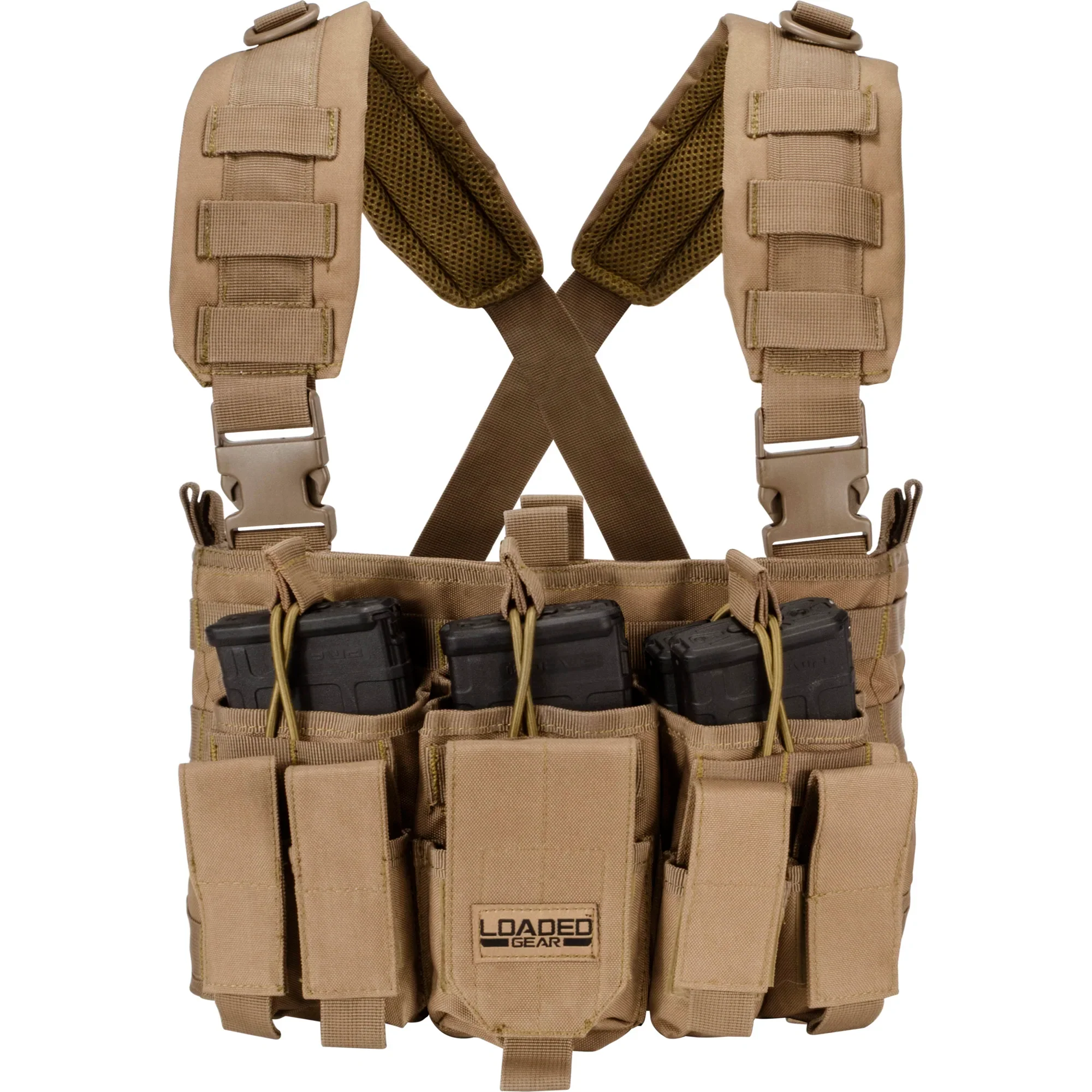 Loaded Gear VX-400 Tactical Chest Rigs | Black, OD Green, Dark Earth | BI12258, BI12794, BI12792 - Image 18