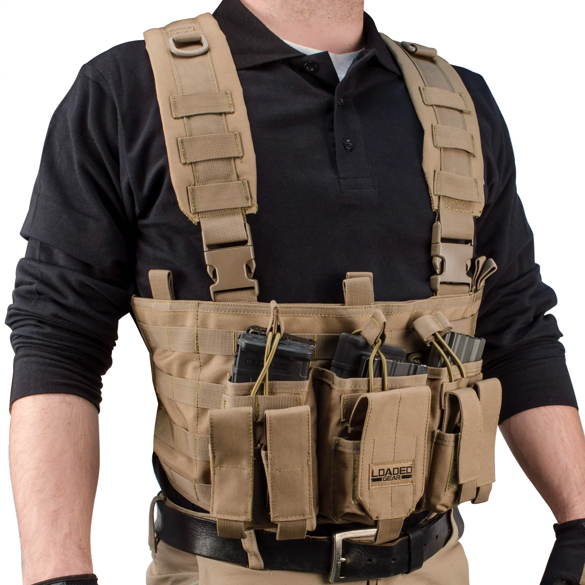 Loaded Gear VX-400 Tactical Chest Rigs | Black, OD Green, Dark Earth | BI12258, BI12794, BI12792 - Image 19