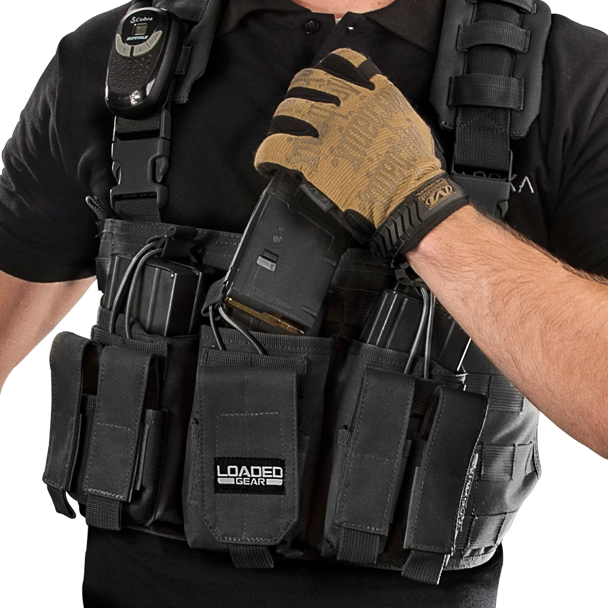 Loaded Gear VX-400 Tactical Chest Rigs | Black, OD Green, Dark Earth | BI12258, BI12794, BI12792 - Image 9