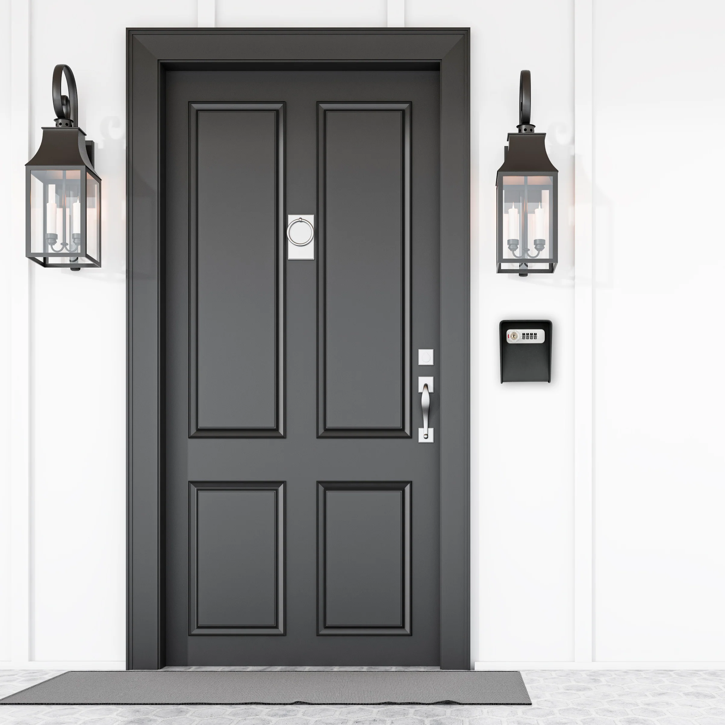Wall-Mounted Key Lock Box with Combination and Key Lock | CB14206 - Image 10