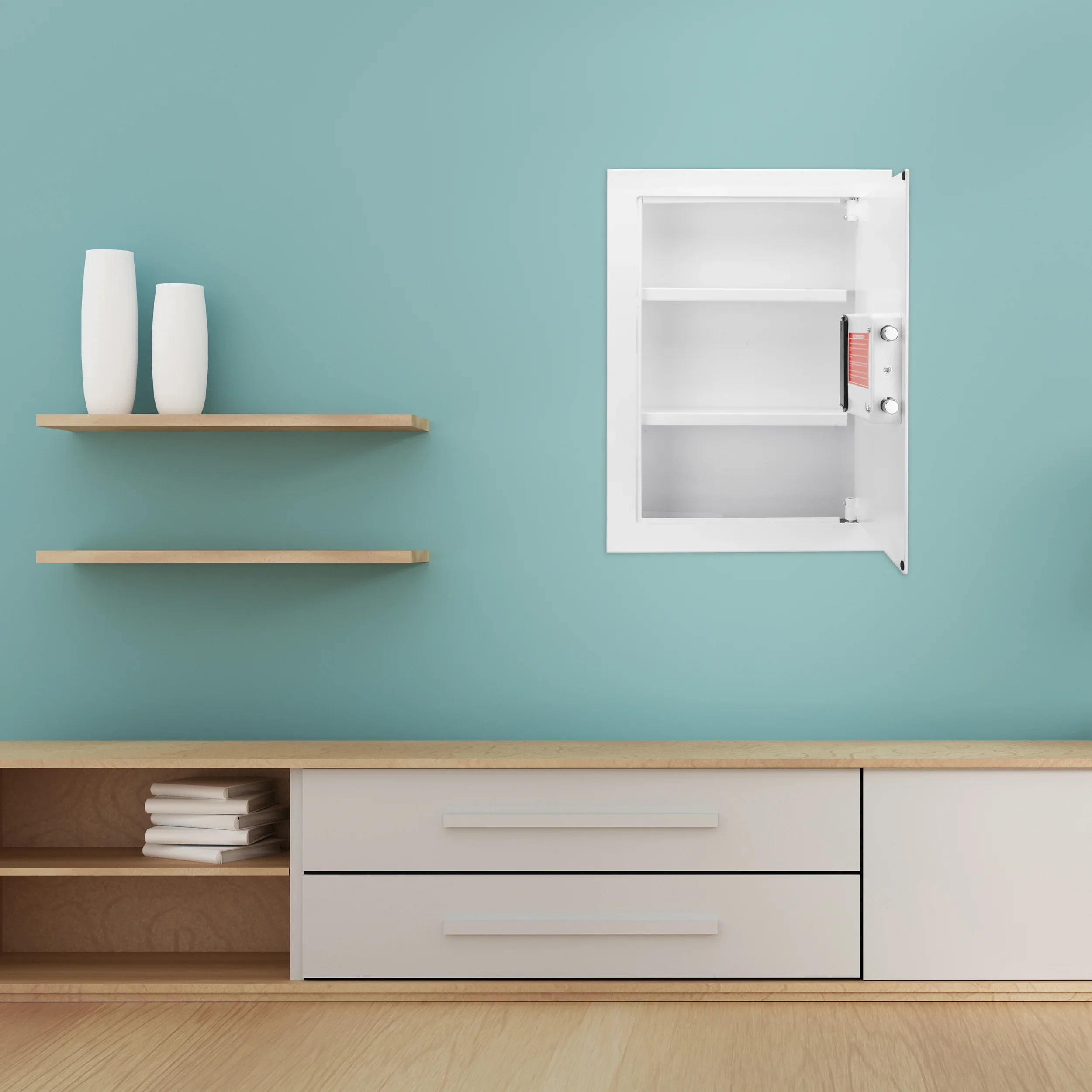 0.52 Cu. ft Right Opening Wall Safe, White | AX13030 - Image 11